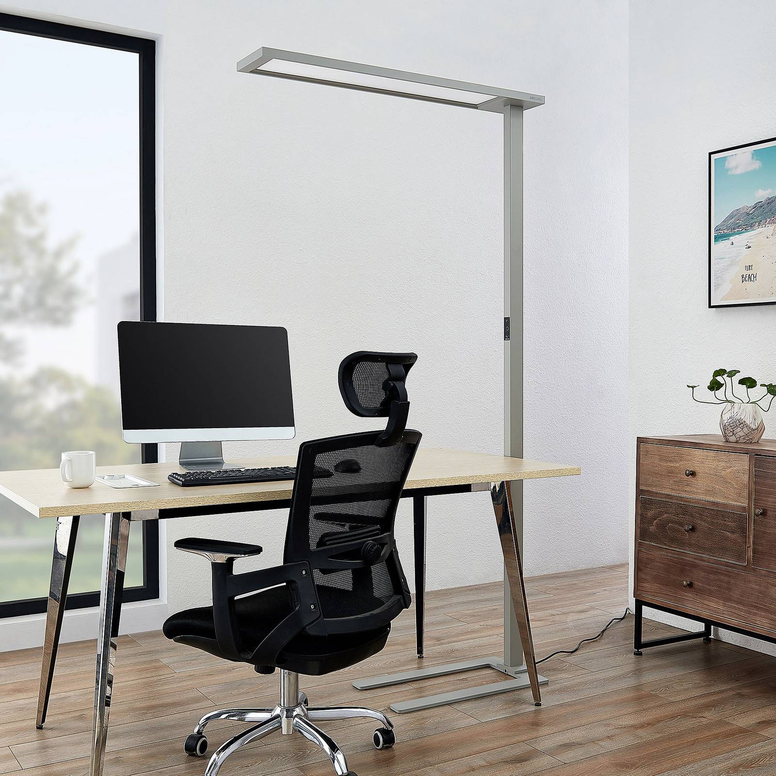 Arcchio Enoria LED-Büro-Stehlampe, Dimmer günstig online kaufen
