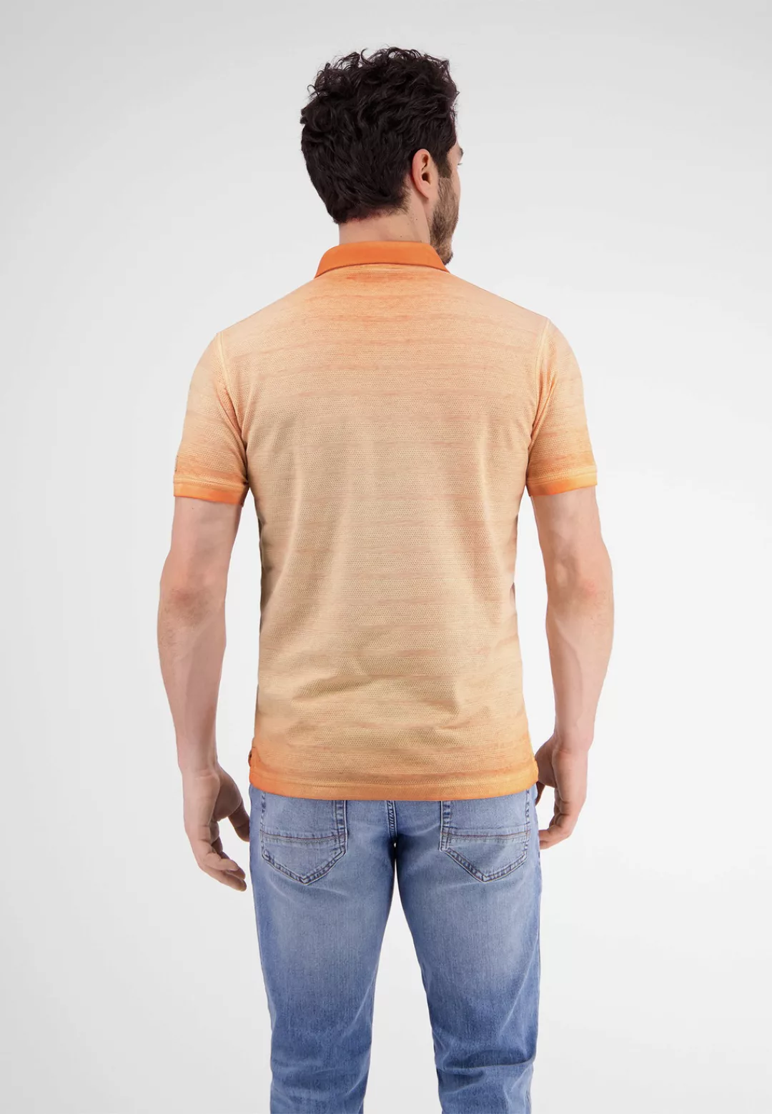 LERROS Poloshirt "LERROS Poloshirt, gestreift in Strukturqualität" günstig online kaufen