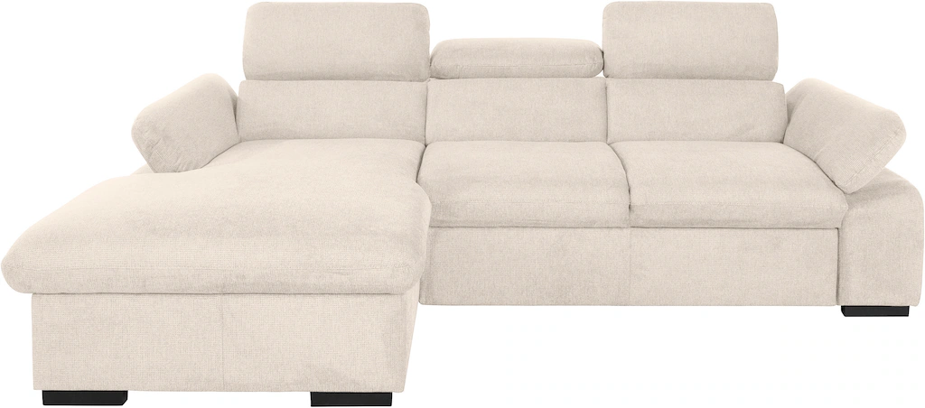 COTTA Ecksofa "Lola L-Form", (Set, mit Hocker), mit Hocker & Kopfteilfunkti günstig online kaufen