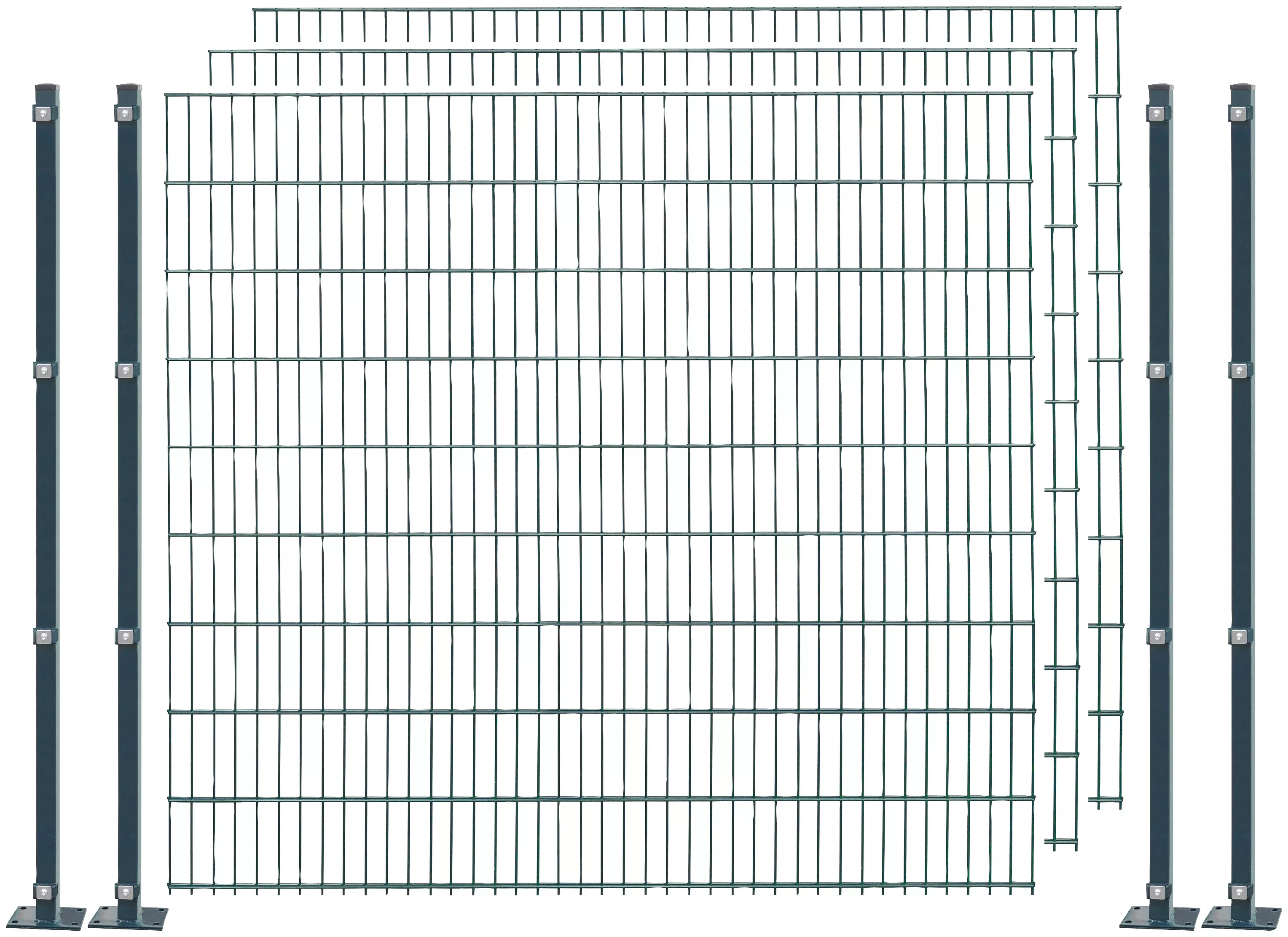 Arvotec Doppelstabmattenzaun "EASY 183 zum Aufschrauben", Zaunhöhe 183 cm, günstig online kaufen