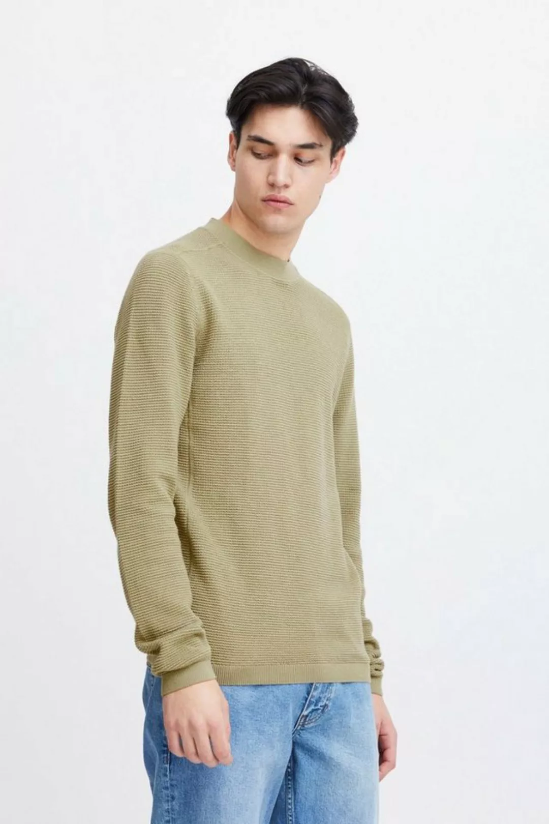 Casual Friday Strickpullover CFKarl waffle crew neck knit basic Strickpullo günstig online kaufen