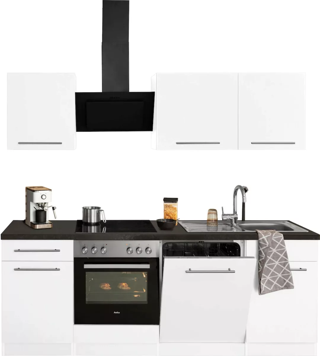 wiho Küchen Küchenzeile »Unna«, ohne E-Geräte, Breite 220 cm günstig online kaufen