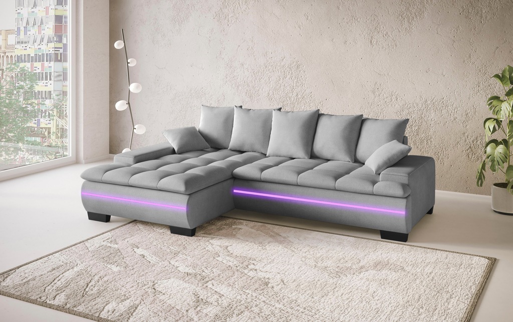 Mr. Couch Ecksofa "Haiti II, L-Form", RGB-LED Beleuchtung, wahlweise mit Ka günstig online kaufen