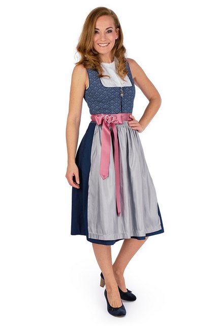 MarJo Dirndl Midi Dirndl 2tlg. - JILL - tinte/silber günstig online kaufen