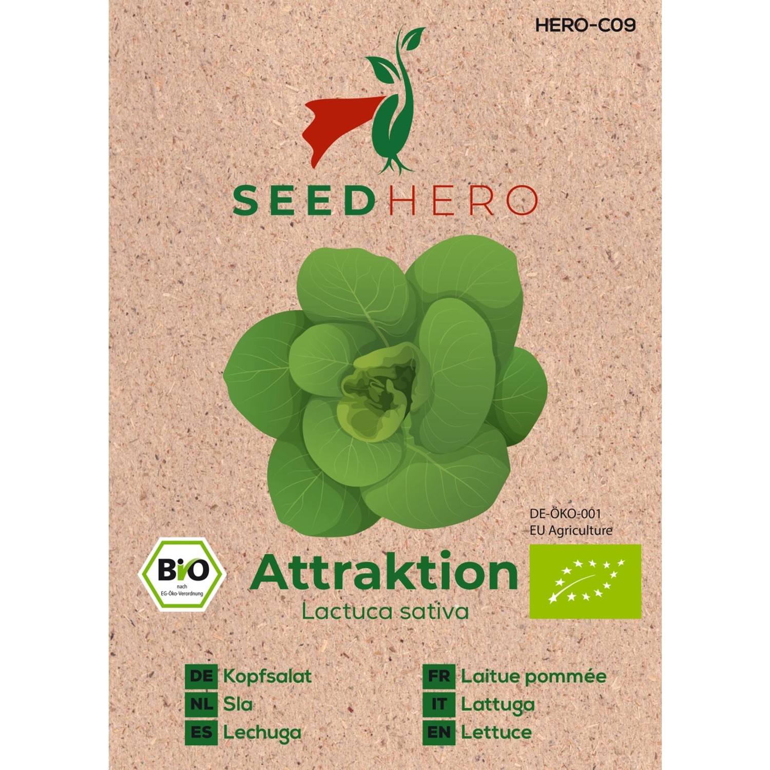 Seedhero BIO Kopfsalat Attraktion Samen günstig online kaufen