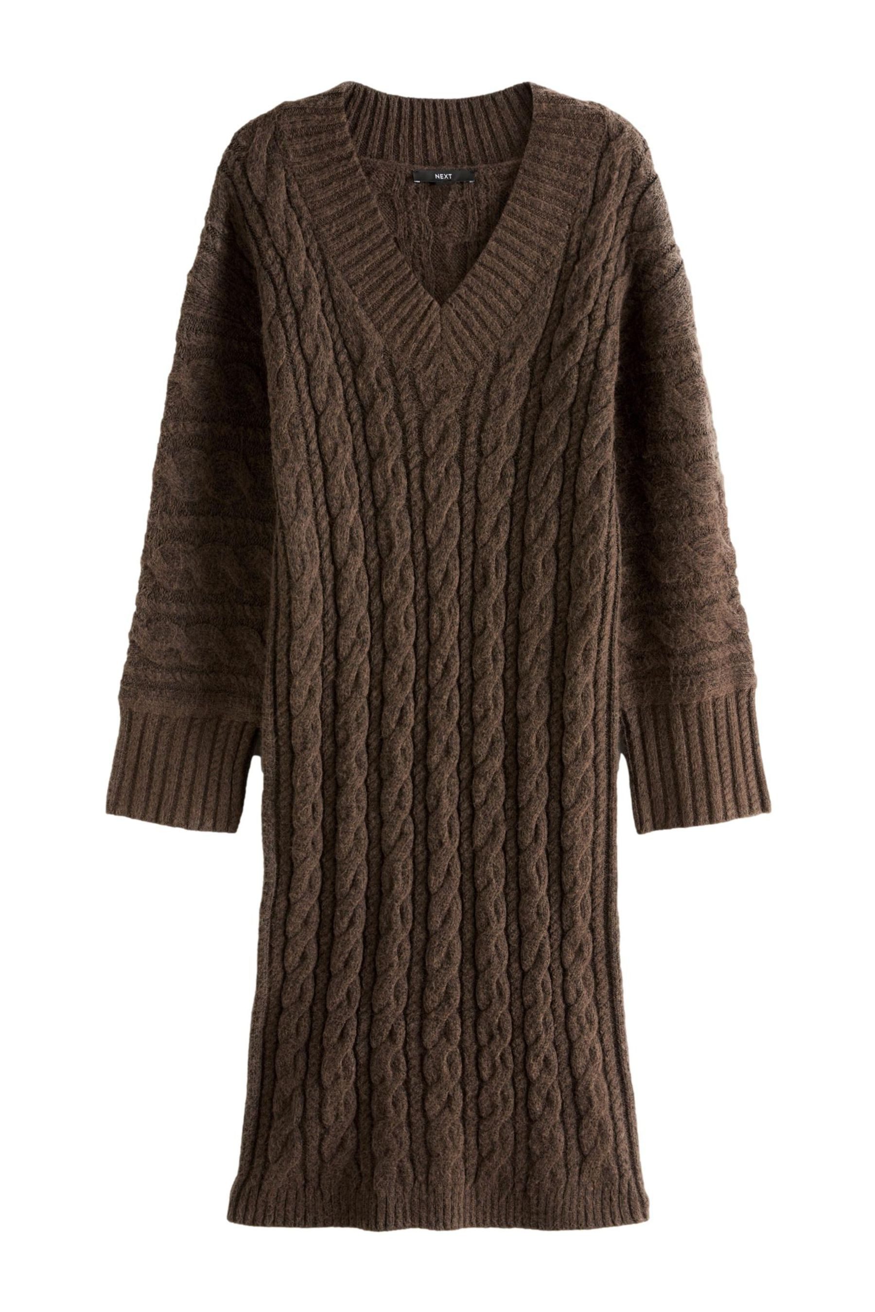 Next Strickkleid Midi-Strickkleid mit Zopfmuster und günstig online kaufen