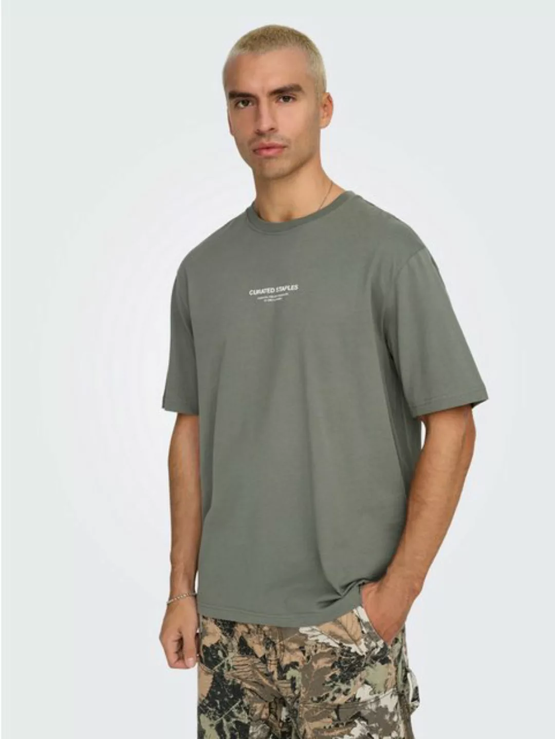 ONLY & SONS Rundhalsshirt ONSCURATED RLX PRINT SS TEE günstig online kaufen