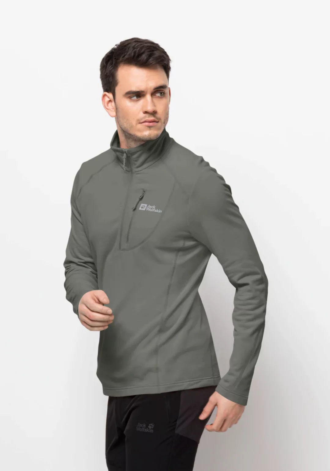 Jack Wolfskin Stehkragenpullover "KOLBENBERG HZ M" günstig online kaufen