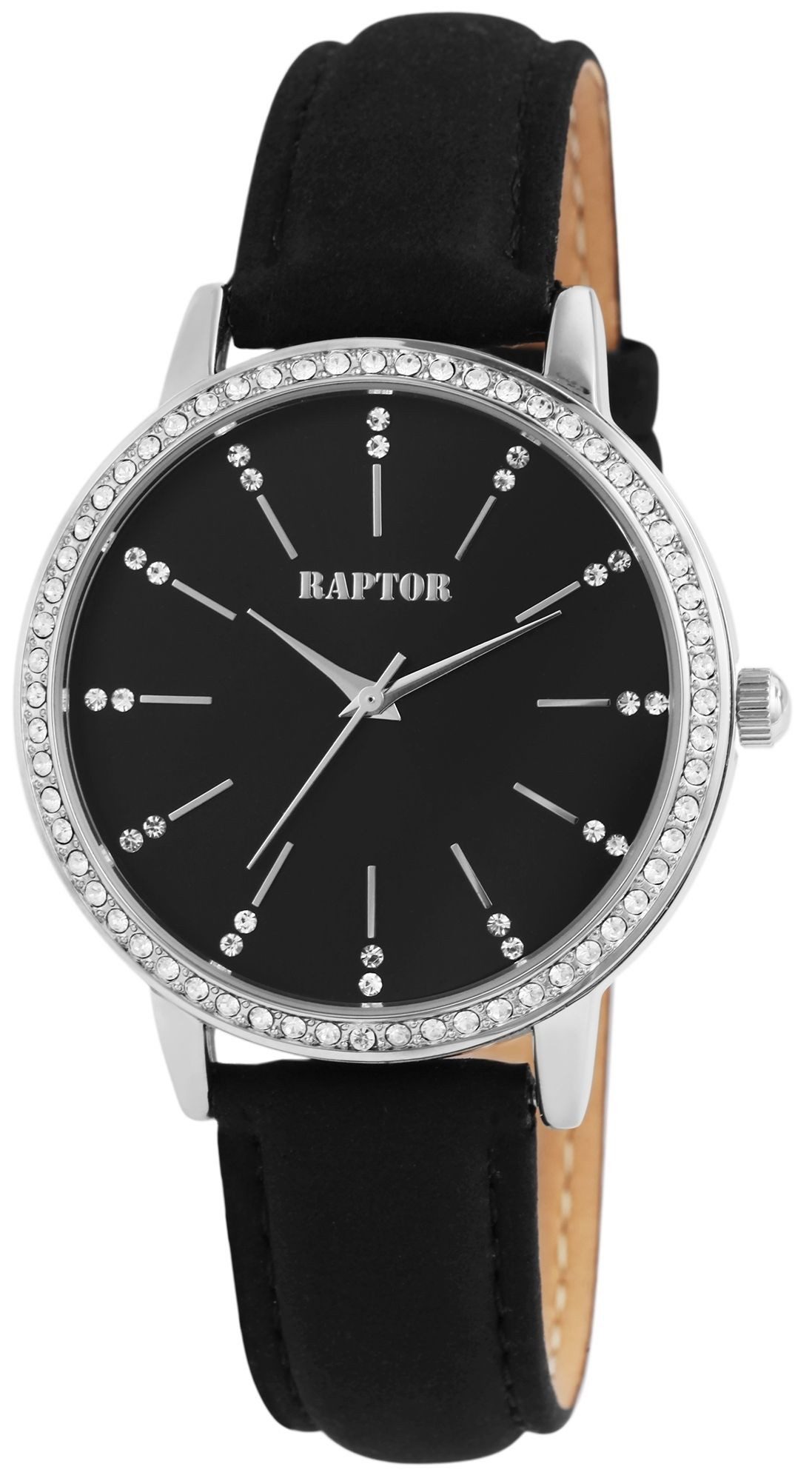 Raptor Quarzuhr Brilliance mit Echtlederband, 3 günstig online kaufen