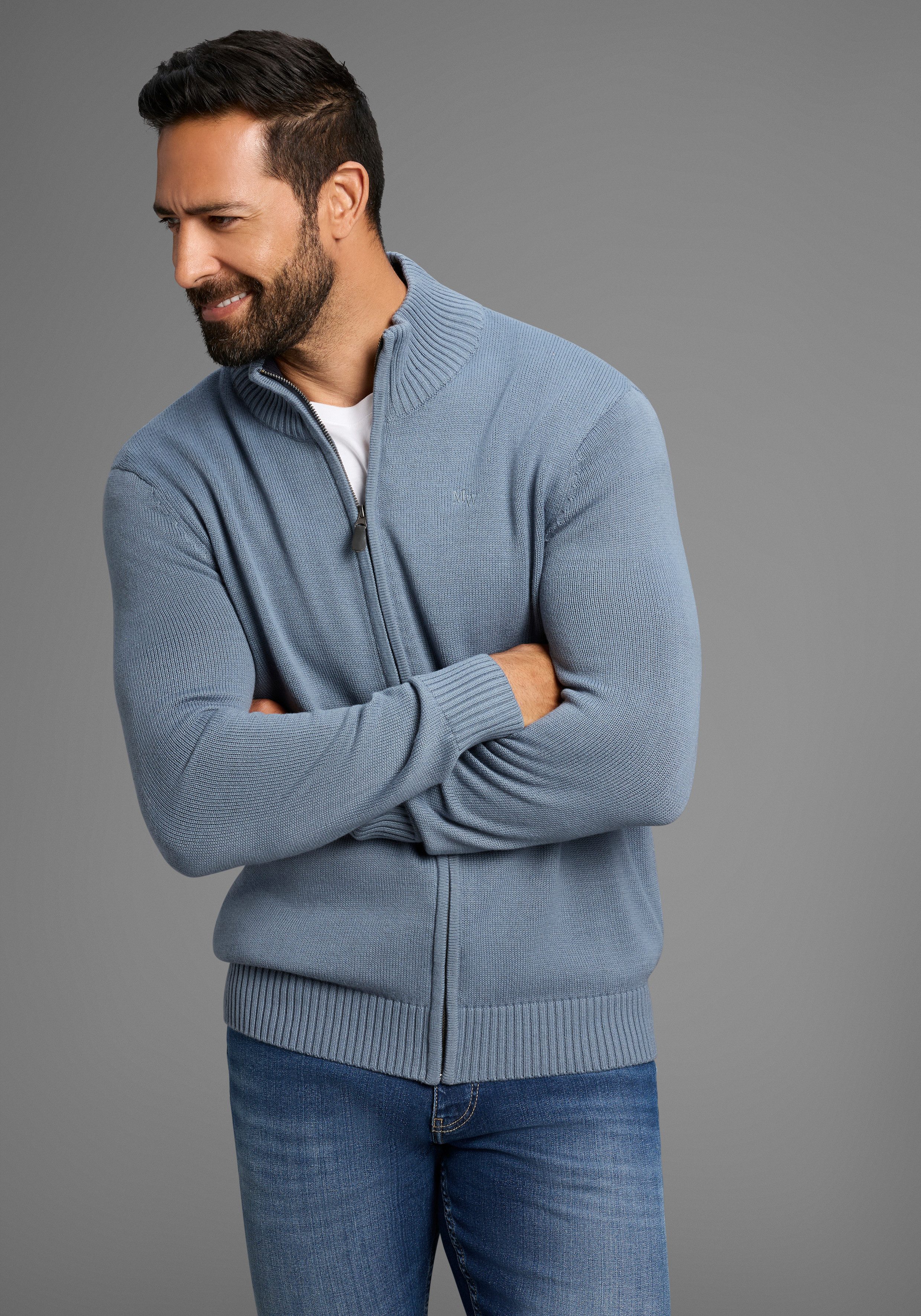 Man's World Strickjacke neue Farben! aus günstig online kaufen