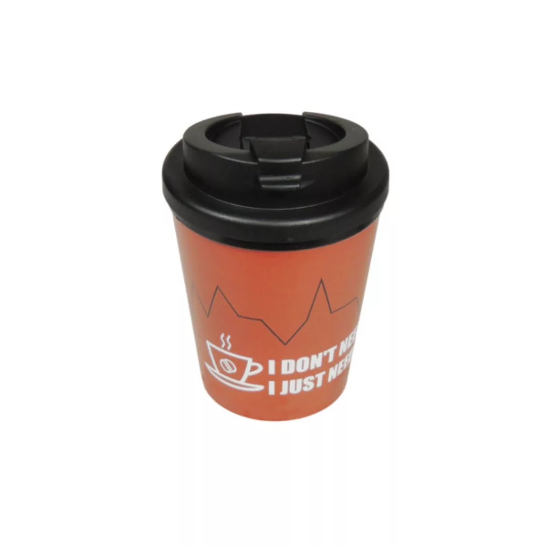 Bunter Kaffeebecher Aus Bio-kunststoff 250 Ml Auslaufsicherer Coffee To Go günstig online kaufen