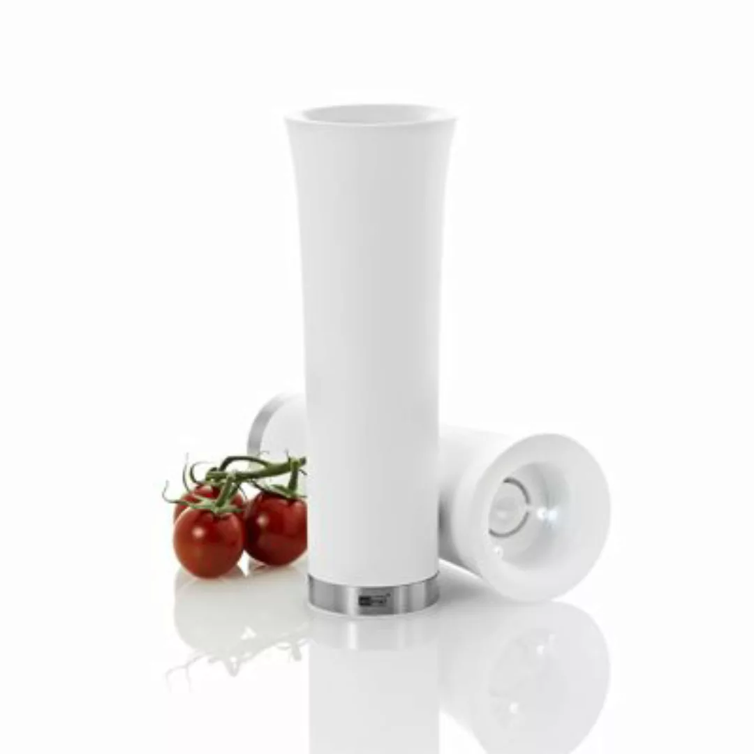 AdHoc Elektrische Pfeffer- oder Salz-Kippmühle MILANO Gewürzmühlen weiß günstig online kaufen
