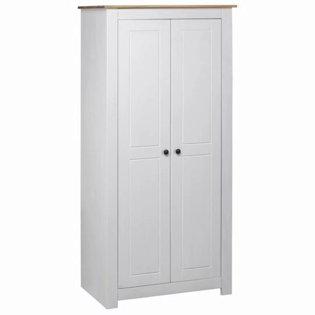 furnicato Kleiderschrank Weiß 80×50×171,5 cm Kiefer Massiv Panama Serie günstig online kaufen