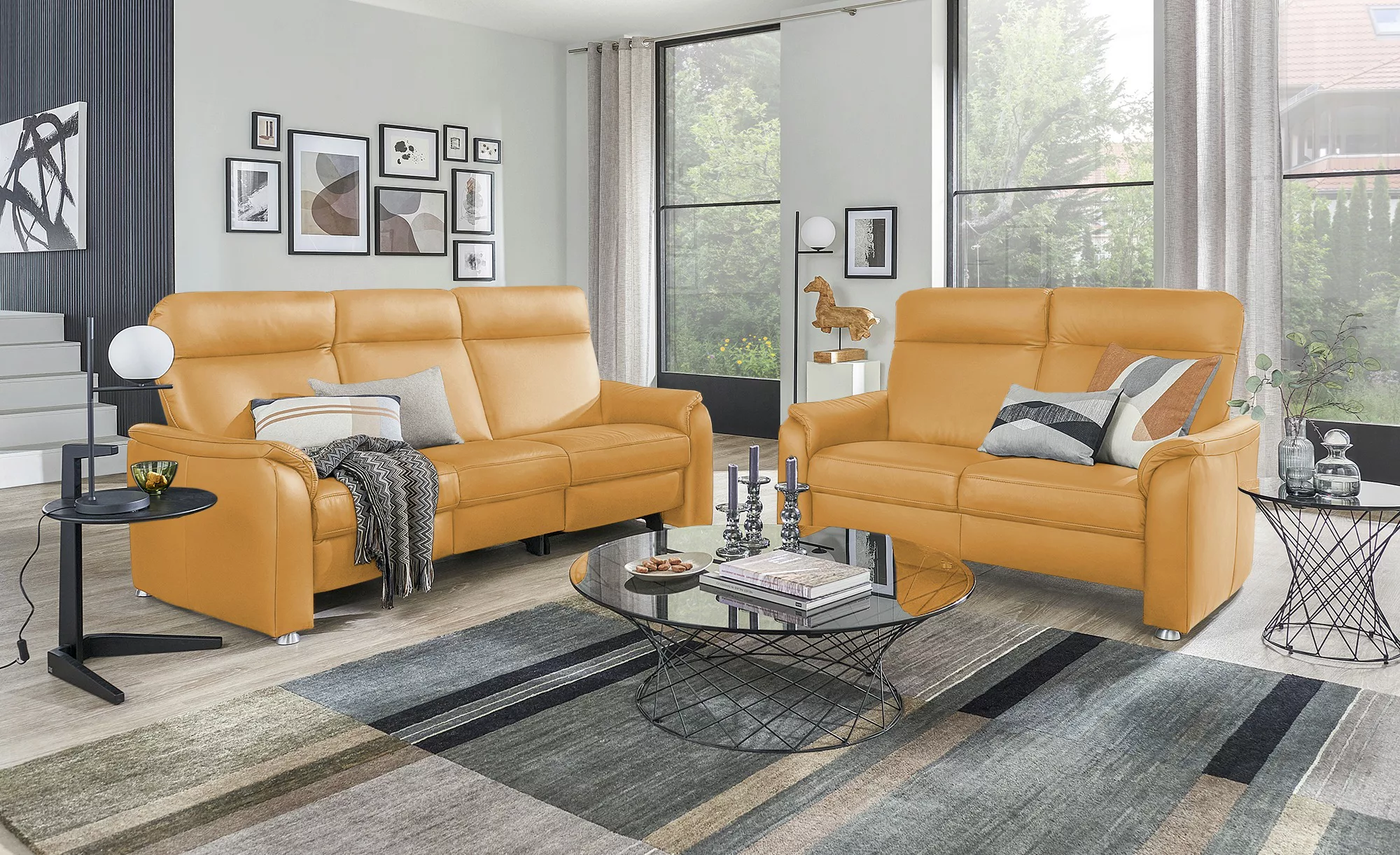 Sofa 2-sitzig  Luc ¦ orange ¦ Maße (cm): B: 156 H: 107 T: 95 Polstermöbel > günstig online kaufen