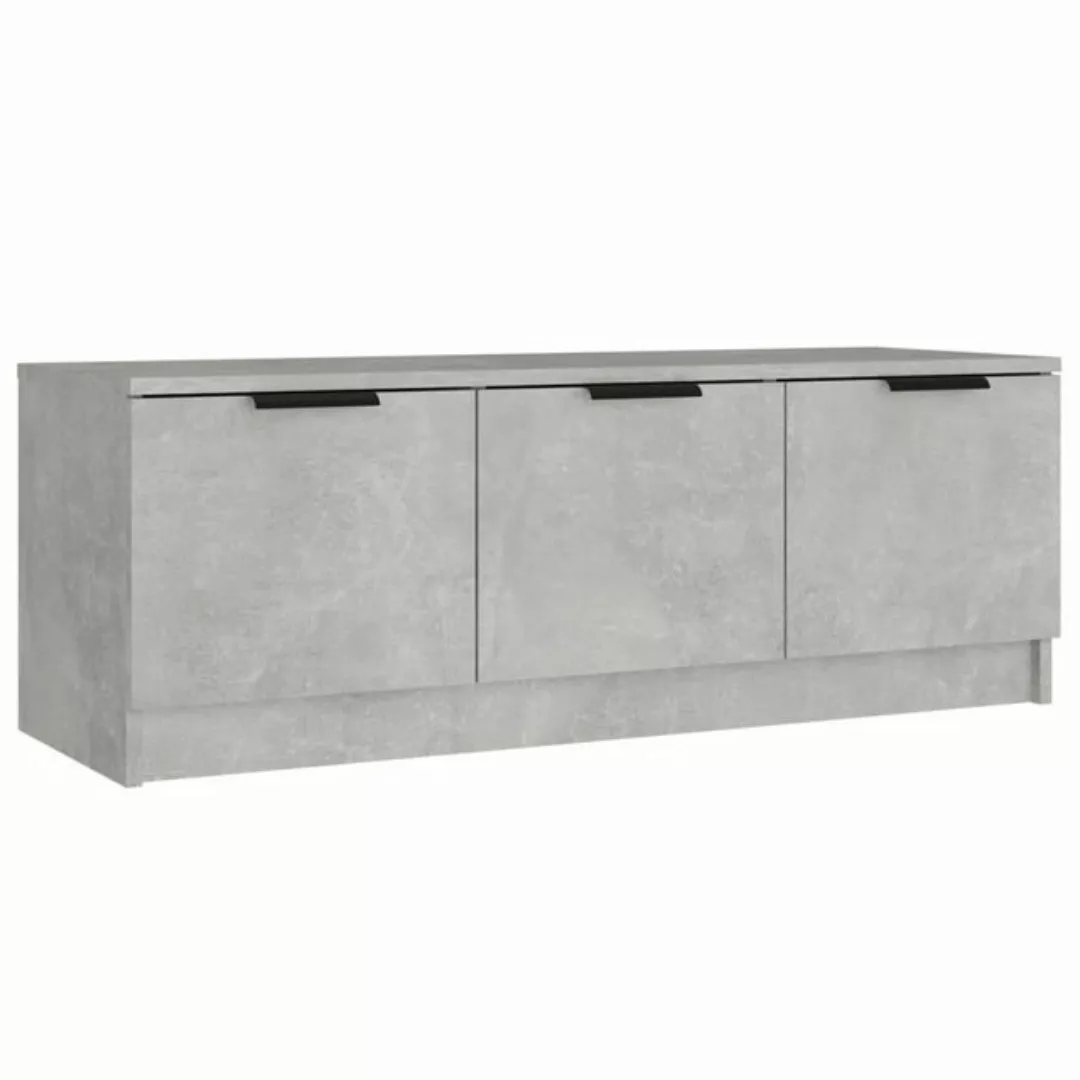 furnicato TV-Schrank Betongrau 102x35x36,5 cm Holzwerkstoff günstig online kaufen