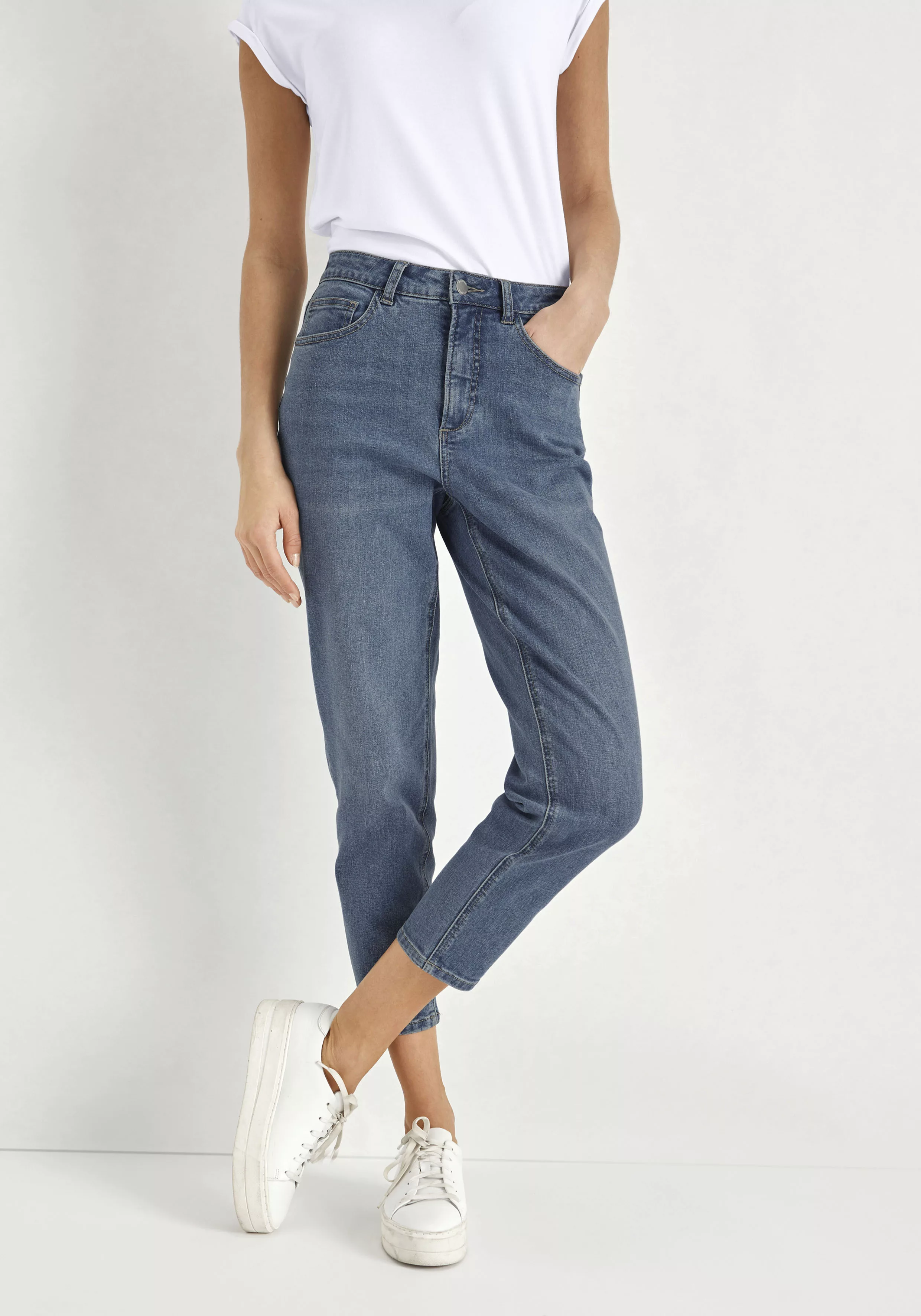 HECHTER PARIS Mom-Jeans, mit dezentem Used-Look günstig online kaufen