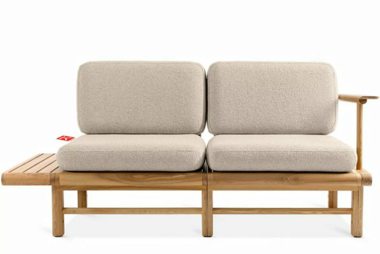 KONSIMO Sofa ATREDA Gartensofa 2-Sitzer, mit Ablage, hergestellt in der EU, günstig online kaufen