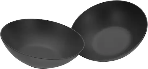 CreaTable Salatschüssel »Soft Touch Black«, 2 tlg., aus Steinzeug, Ø 24 cm günstig online kaufen