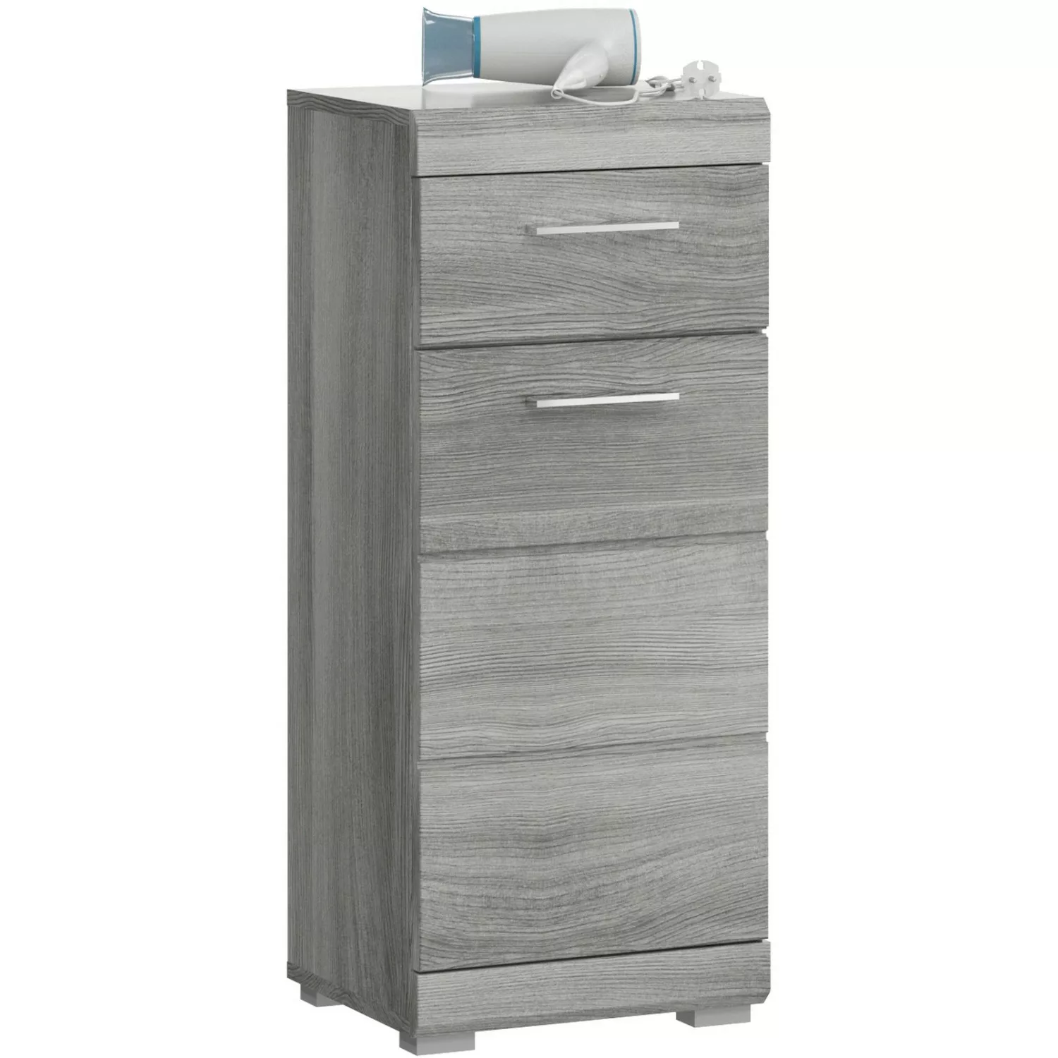 freiraum Hochschrank in Rauchsilber - 37x88x31cm (BxHxT) günstig online kaufen