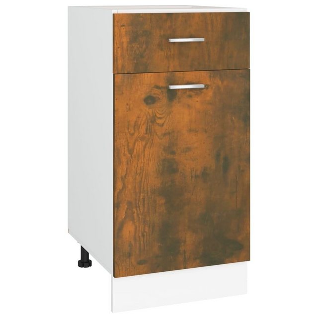 vidaXL Unterschrank Unterschrank mit Schublade Räuchereiche 40x46x81,5 cm günstig online kaufen