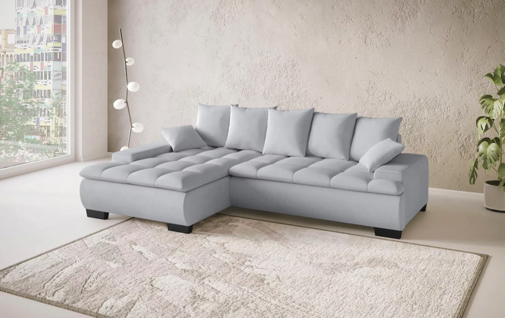 INOSIGN Ecksofa "Haiti II, L-Form", wahlweise mit Schlaffunktion/Bettkasten günstig online kaufen