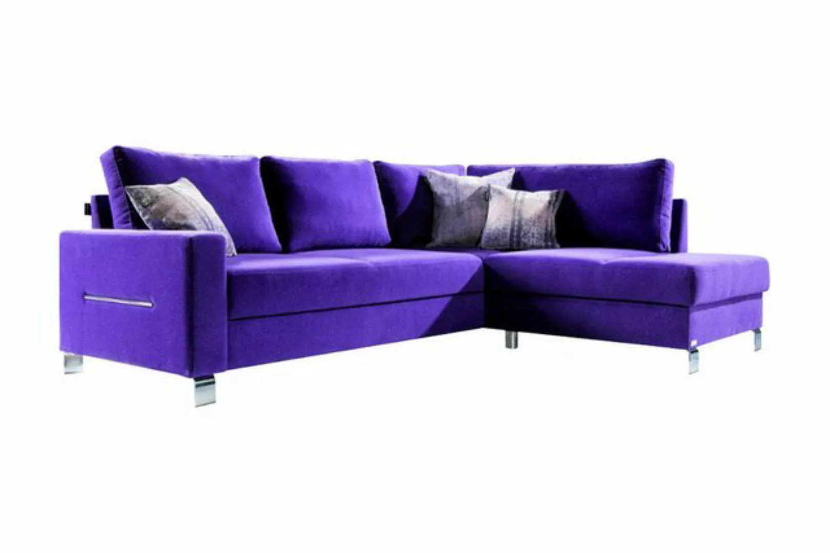 JVmoebel Ecksofa Design Ecksofa L-Form Sofa Couch Polster Schlafsofa Textil günstig online kaufen