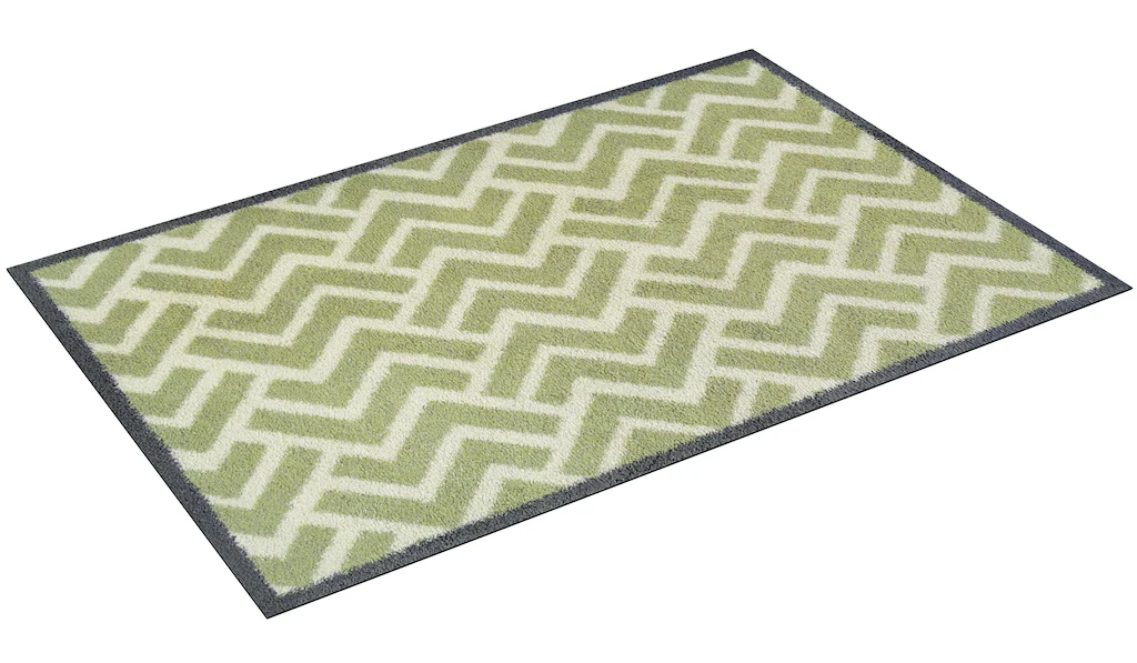 Turtle Mat Fußmatte »Herringbone Green«, rechteckig, 9 mm Höhe günstig online kaufen