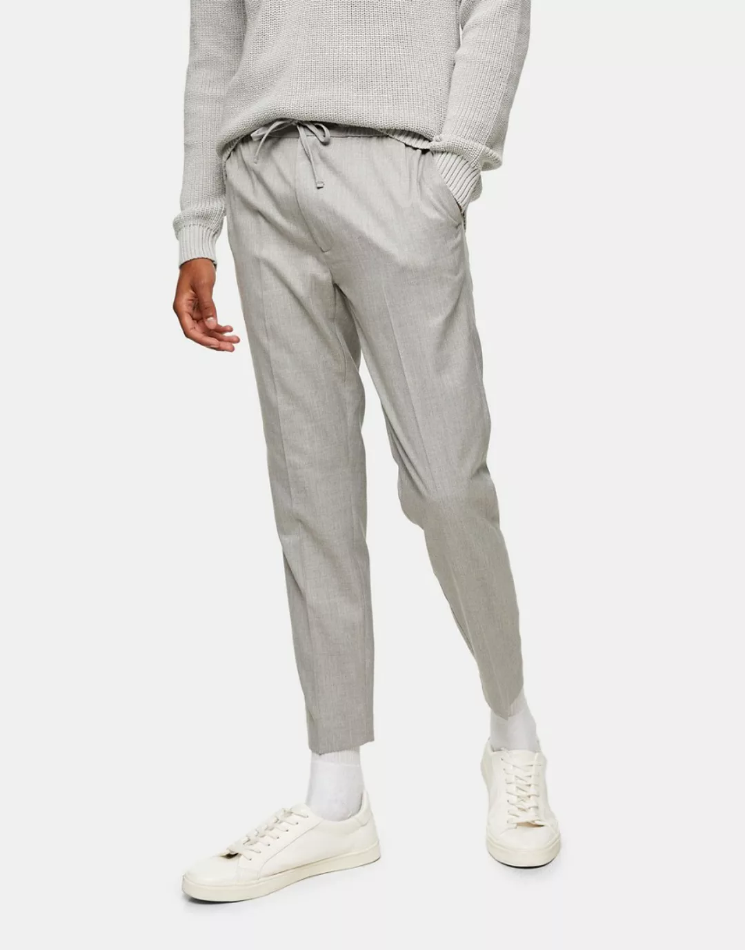 Topman – Elegante Jogginghose mit engem Schnitt in Grau günstig online kaufen