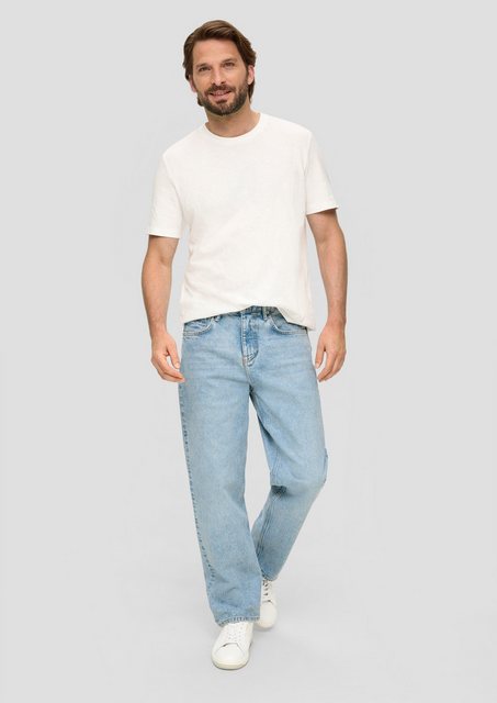 s.Oliver Stoffhose Jeans / Loose Fit / Mid Rise / Wide Leg Waschung günstig online kaufen