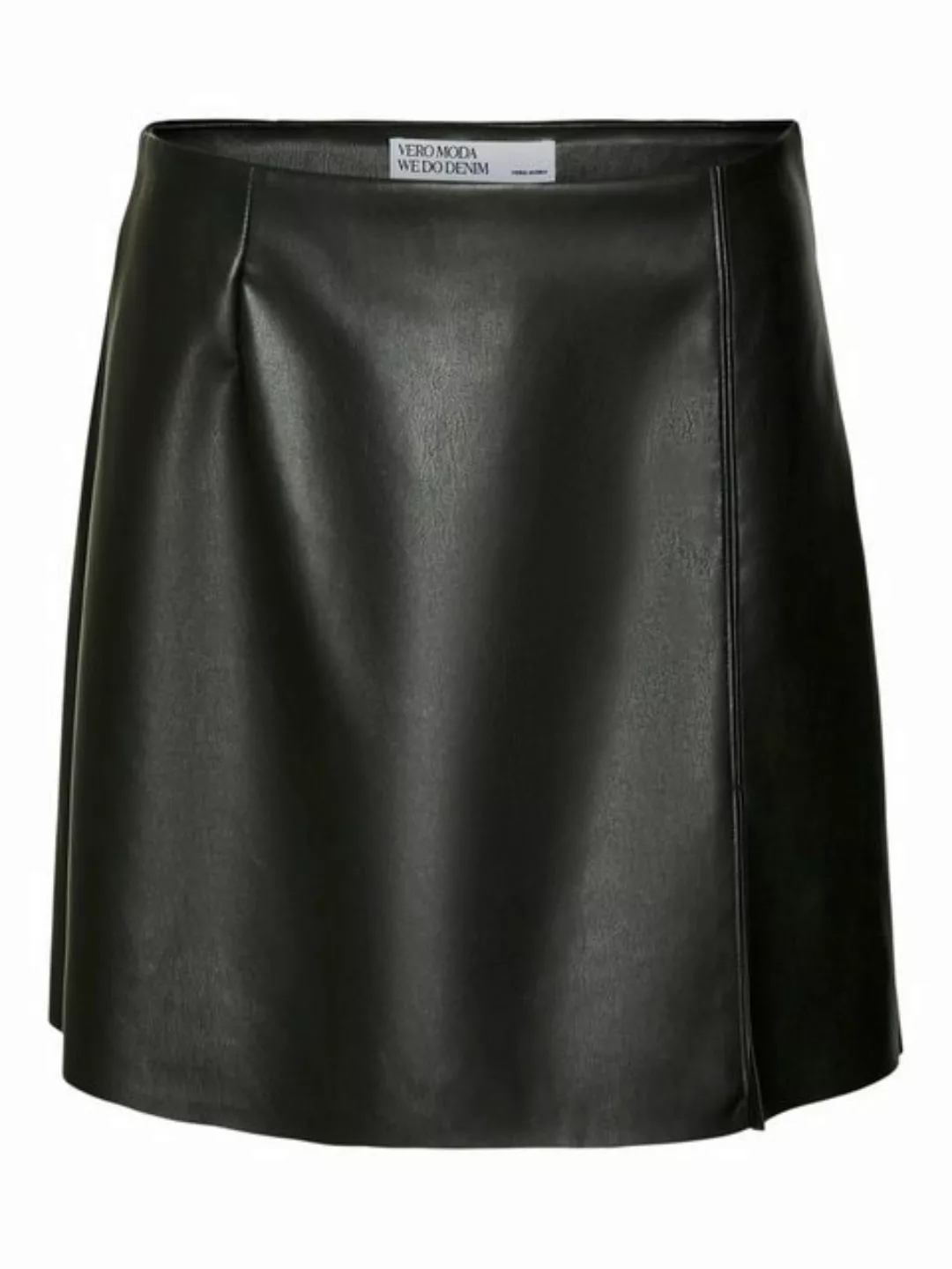 Vero Moda Lederimitatrock VMNELLY HR SHORT PL SKIRT NOOS günstig online kaufen