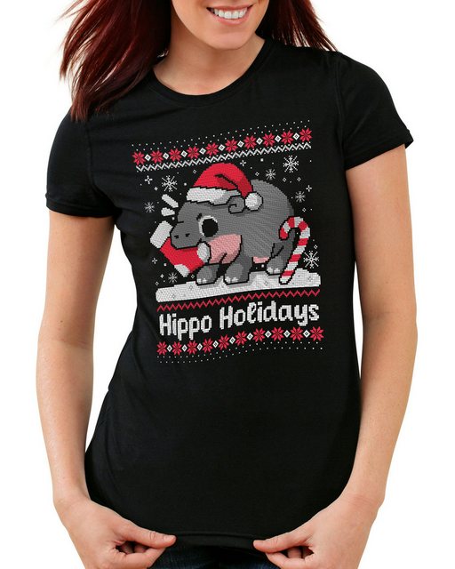 style3 T-Shirt Hippo Holidays Moo Deng Hippo Nilpferd hippopotamus thailand günstig online kaufen