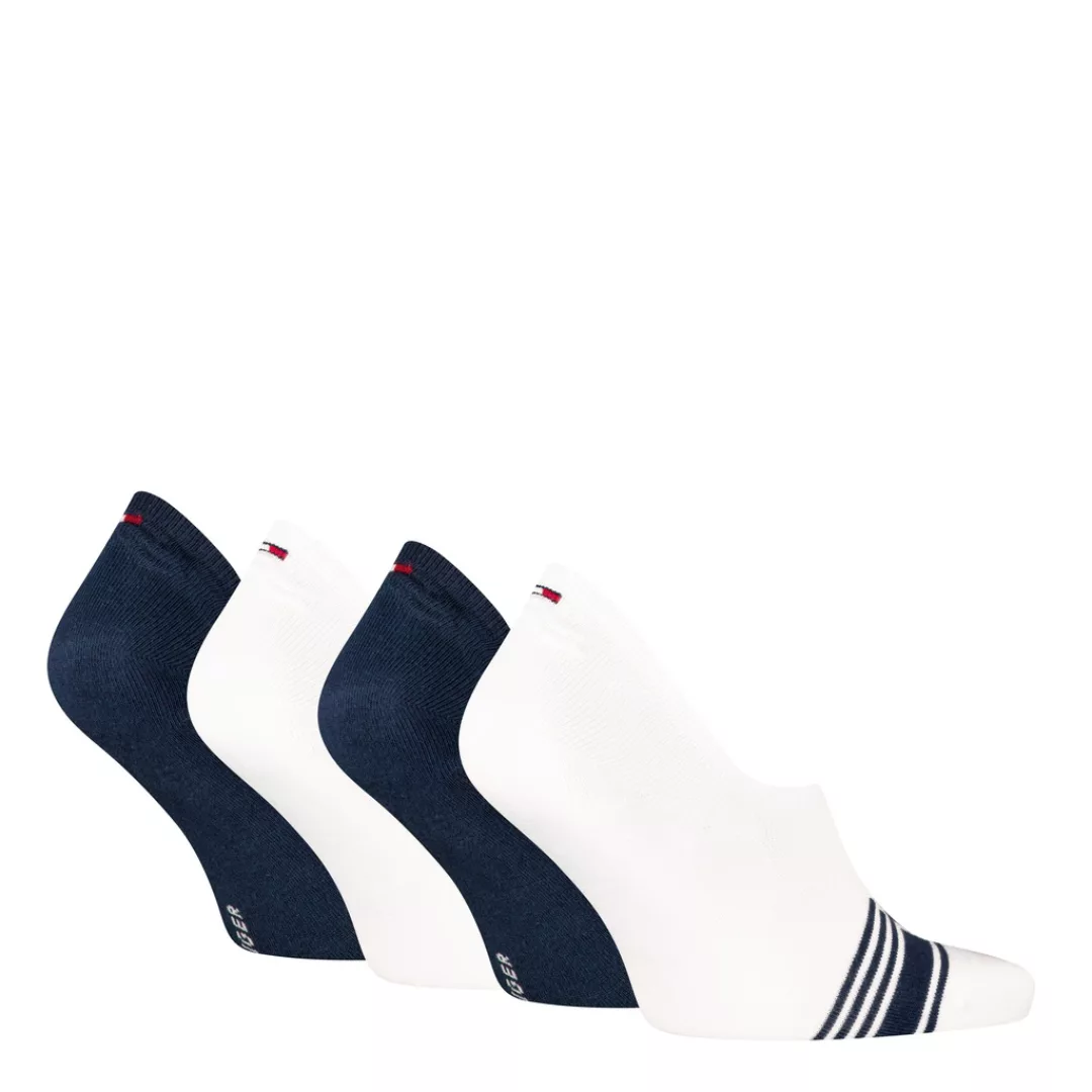 Tommy Hilfiger Socken "TH MEN FOOTIE HC 4P MONOGRAM STRIPE ECOM", (4 Paar), günstig online kaufen