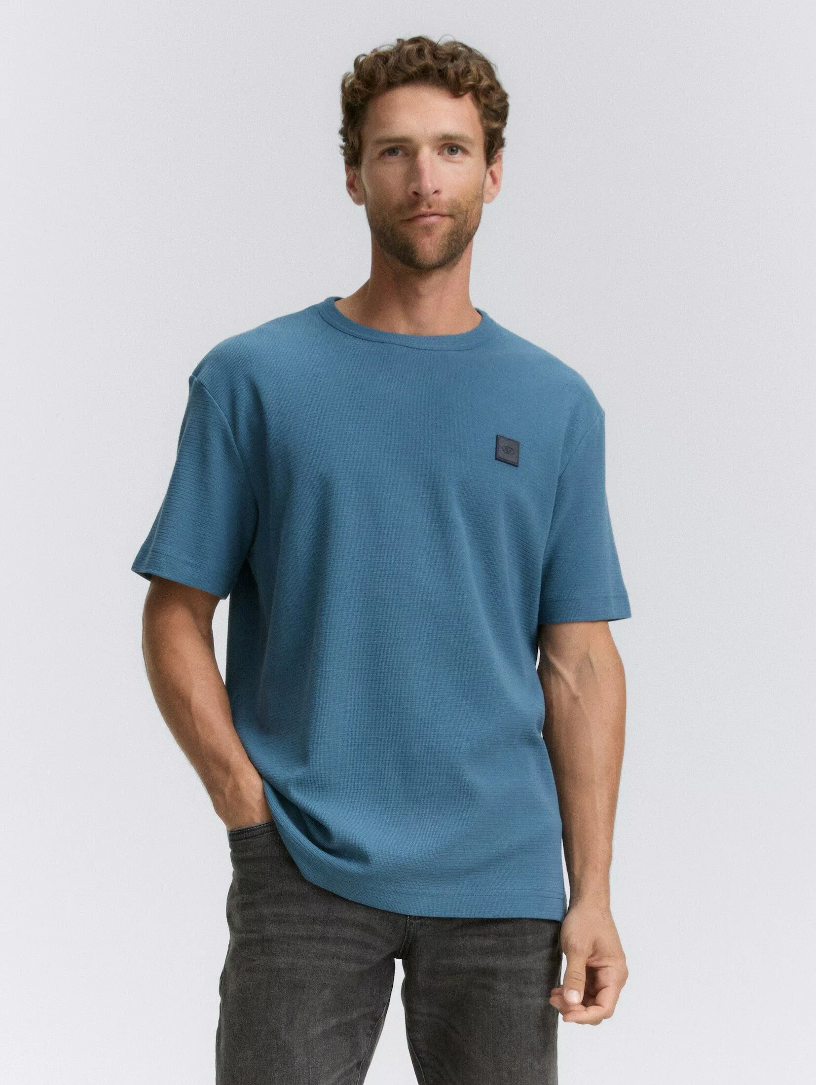 TOM TAILOR T-Shirt Ripp Henley Langarmshirt günstig online kaufen