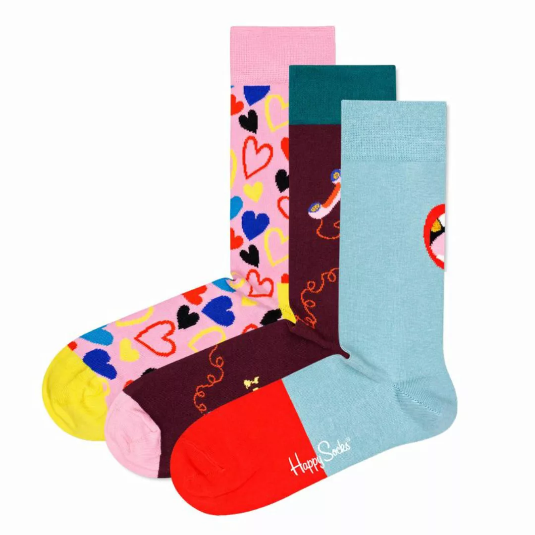 Happy Socks Geschenkbox SINGLE READY TO MINGLE SOCKS GIFT SET 3-PACK XSRM08 günstig online kaufen