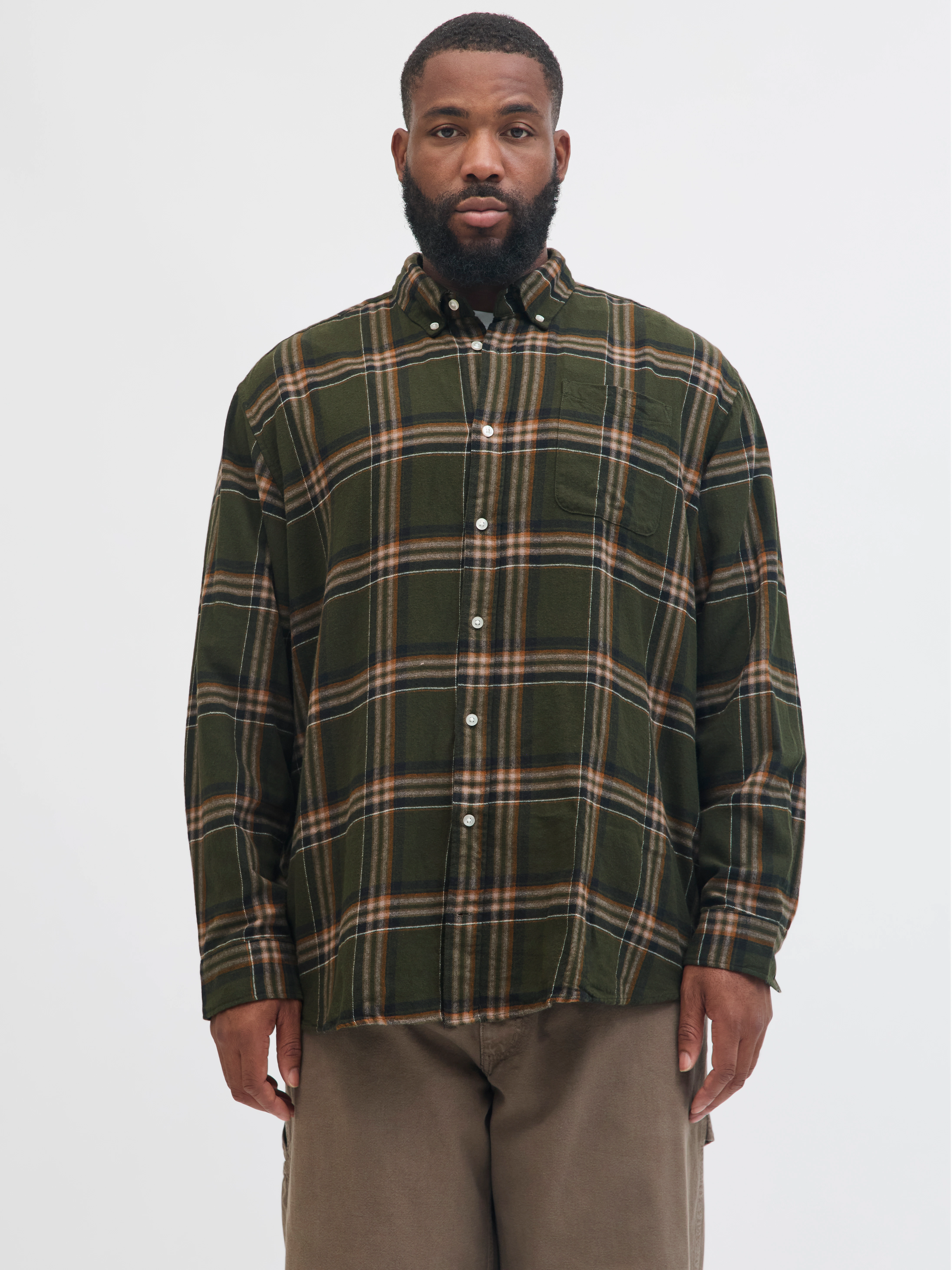 Jack & Jones PlusSize Langarmhemd "JJECLASSIC FLANNEL CHECK SHIRT LS SN PLS günstig online kaufen