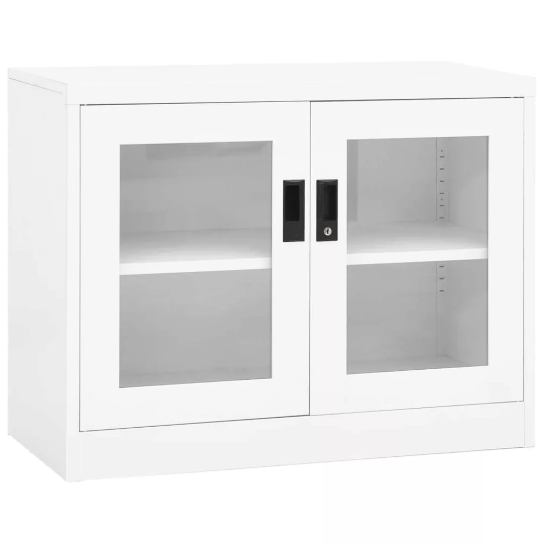 Büroschrank Weiß 90x40x70 Cm Stahl günstig online kaufen