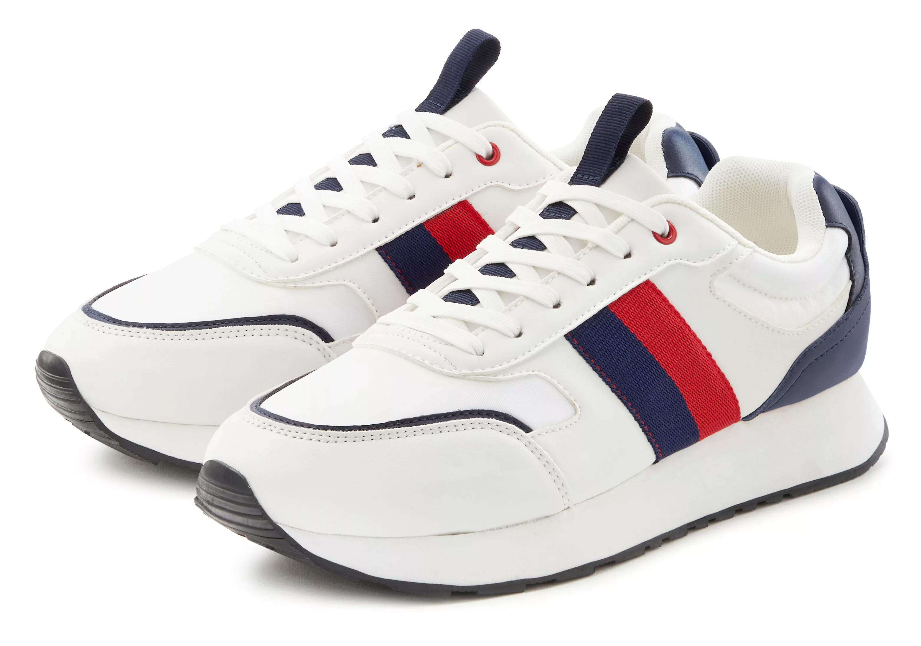 H.I.S Sneaker "Freizeitschuh, Schnürschuh,", Halbschuh mit modischen Kontra günstig online kaufen