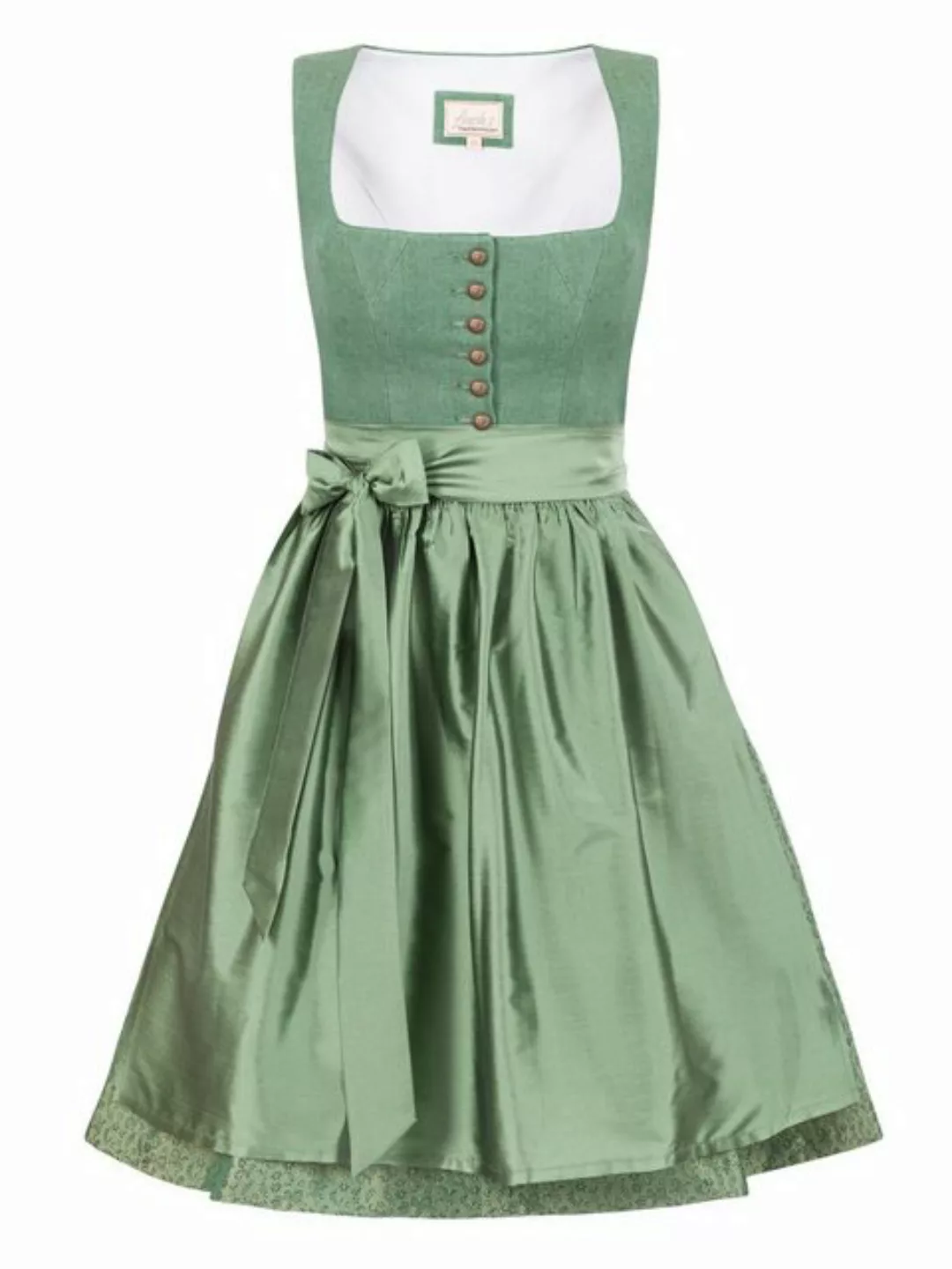 Trachten24.de Dirndl Midi Dirndl Gerda smaragd (2-tlg) Rockteil 65cm günstig online kaufen