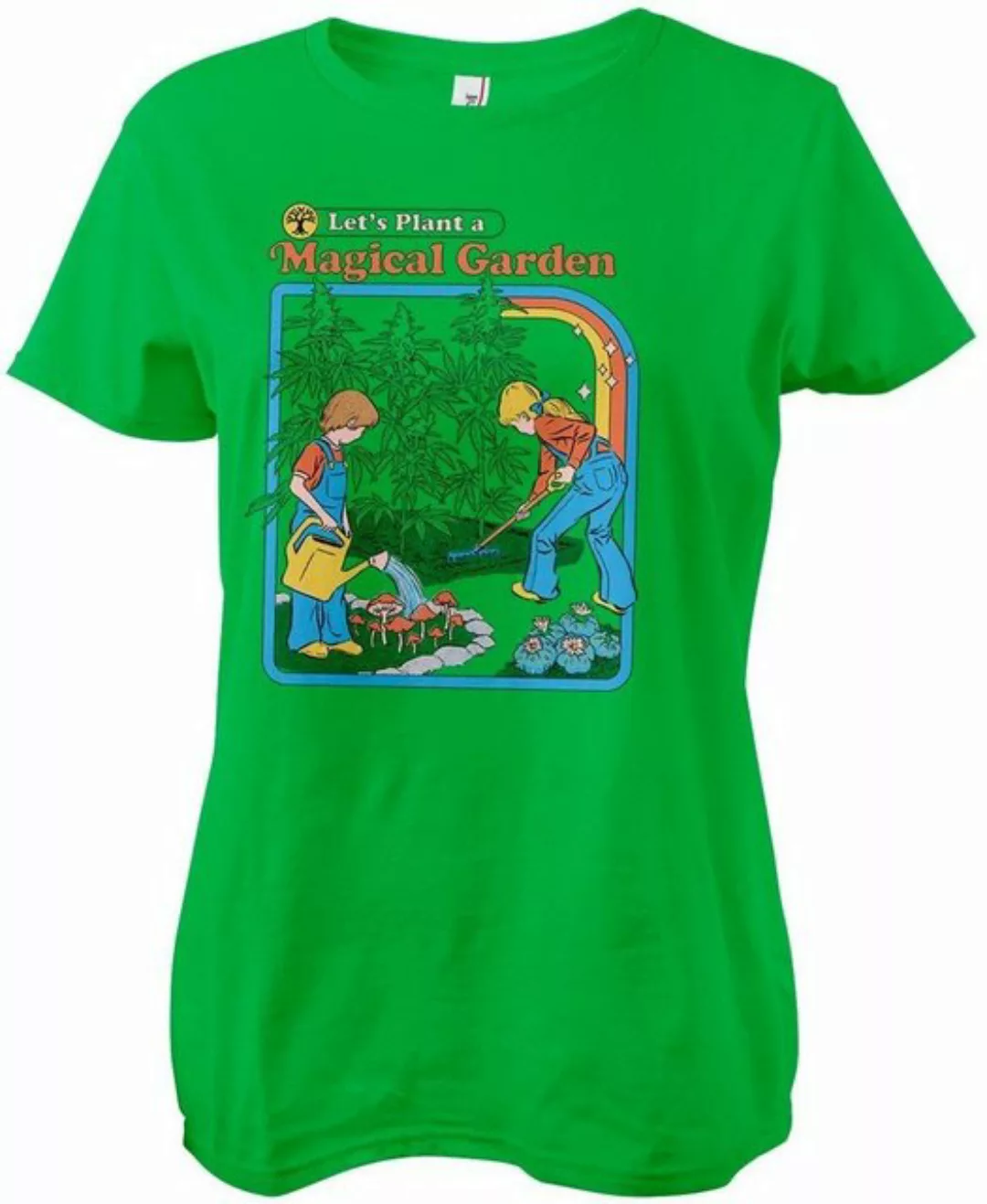 Steven Rhodes T-Shirt Let's Plant A Magical Garden Girly Tee günstig online kaufen
