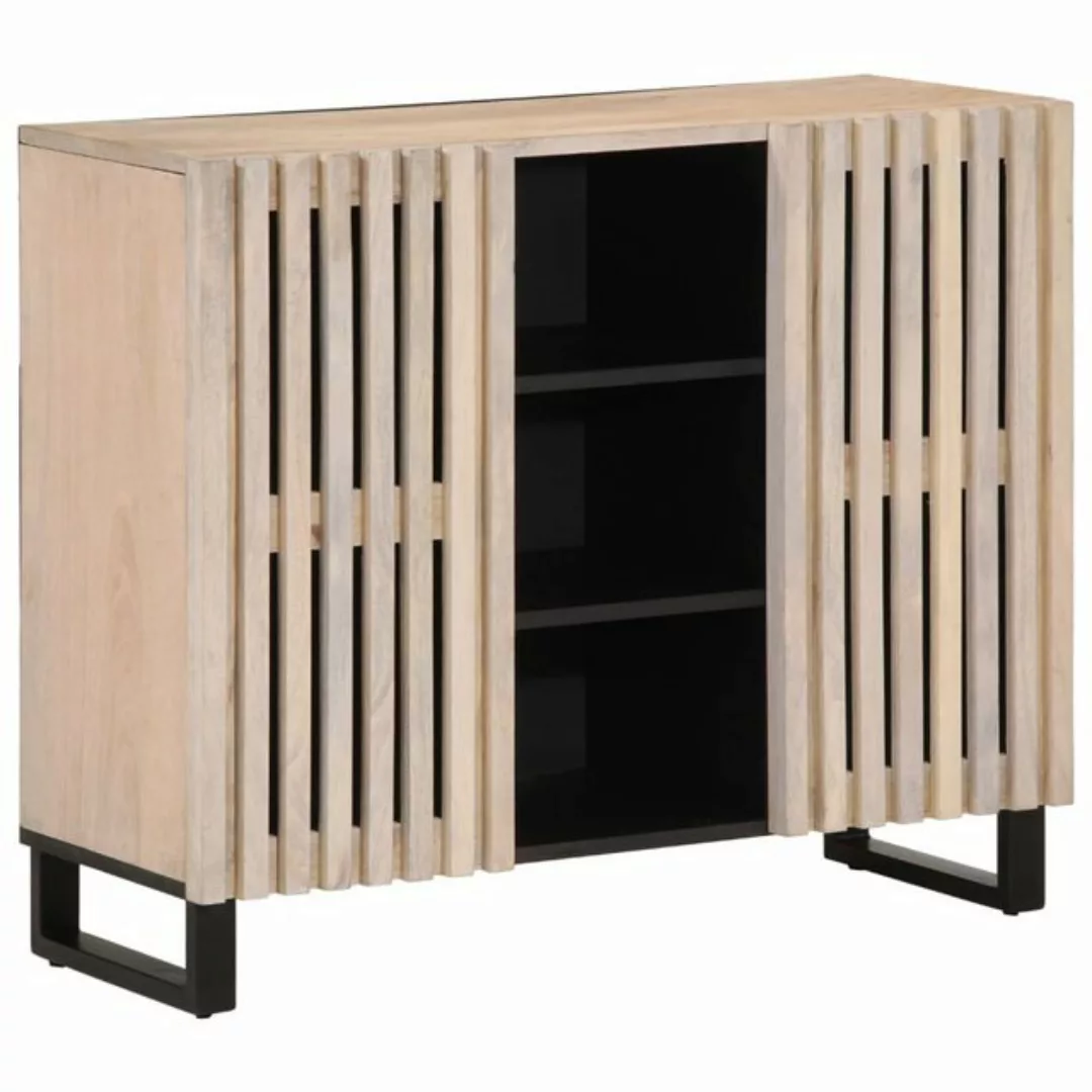 vidaXL Fächerschrank Sideboard 90x34x75 cm Massivholz Mango (1-St) günstig online kaufen