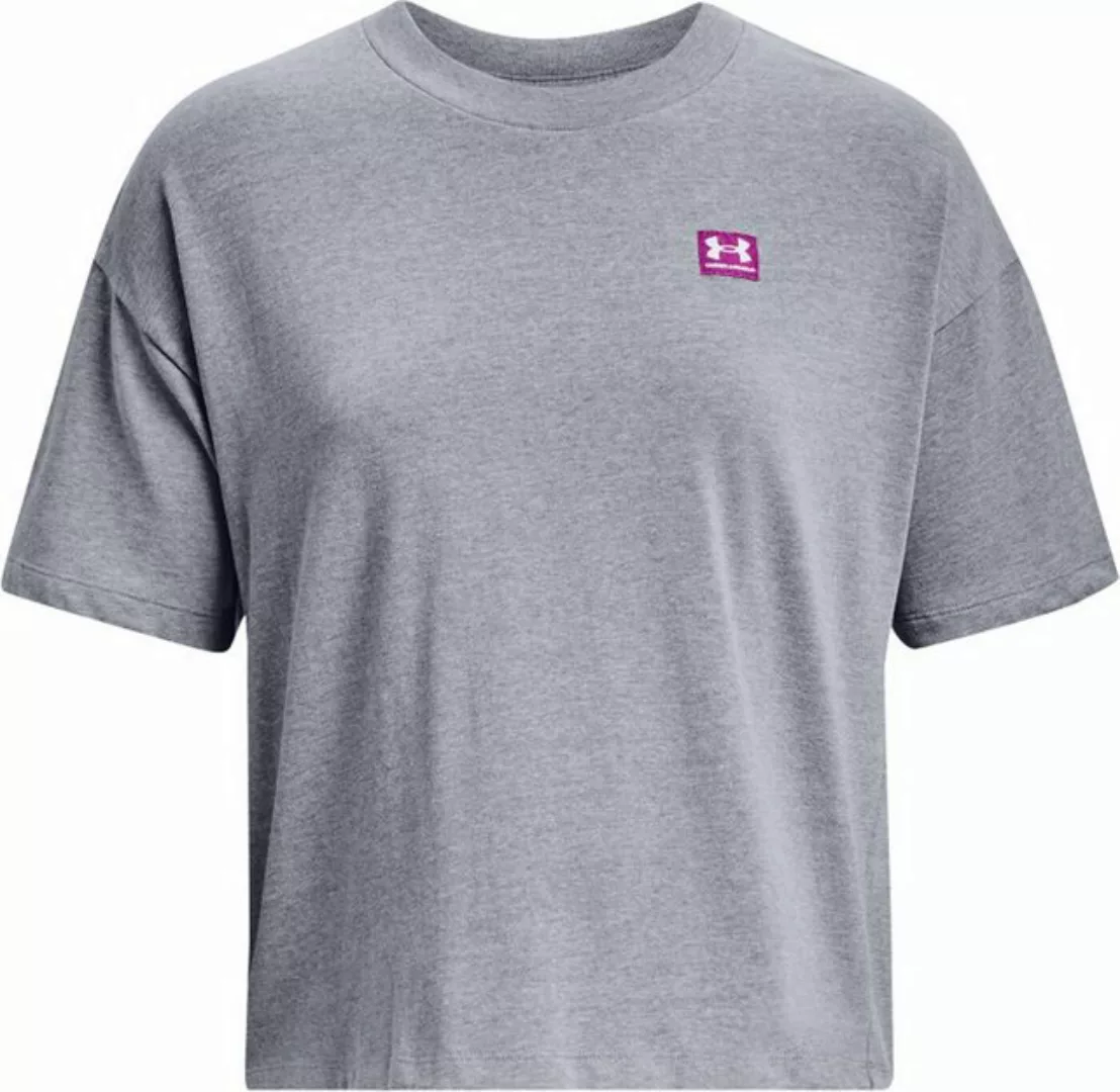 Under Armour® Shirtbluse UA W LOGO LC OVERSIZED HW SS STEEL LIGHT HEATHER günstig online kaufen