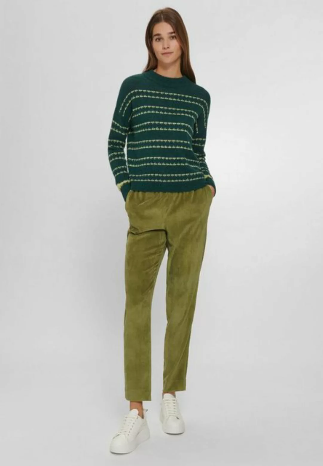 Pullover Stehbund Peter Hahn grün günstig online kaufen