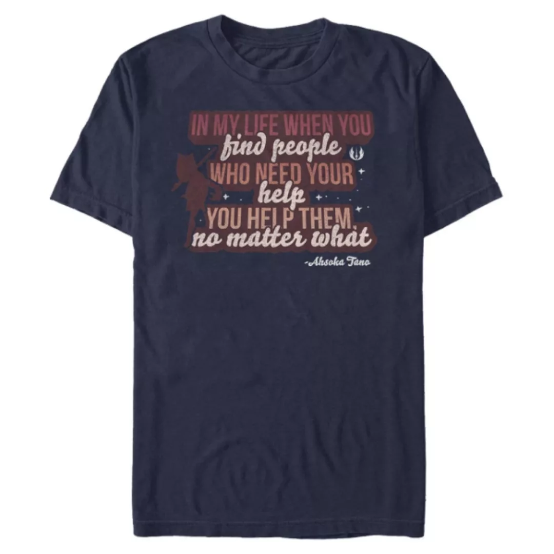 Star Wars - The Clone Wars - Ahsoka Help Others - Männer T-Shirt günstig online kaufen