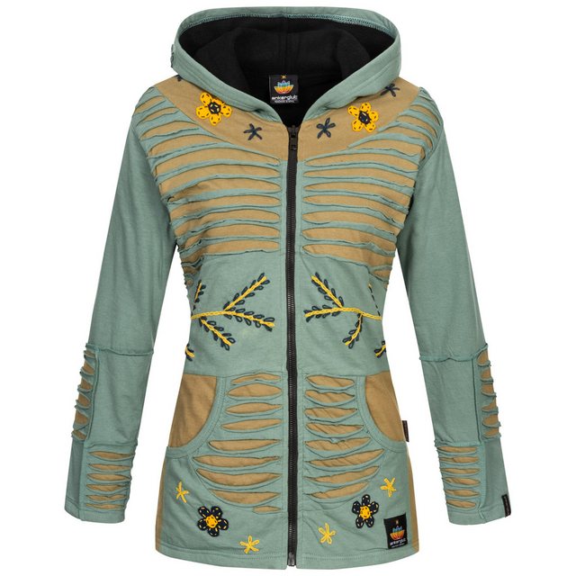 DEPROC Active Fleecejacke Patchwork Multicolor NUNAVUT II NEW FLOWER POWER günstig online kaufen