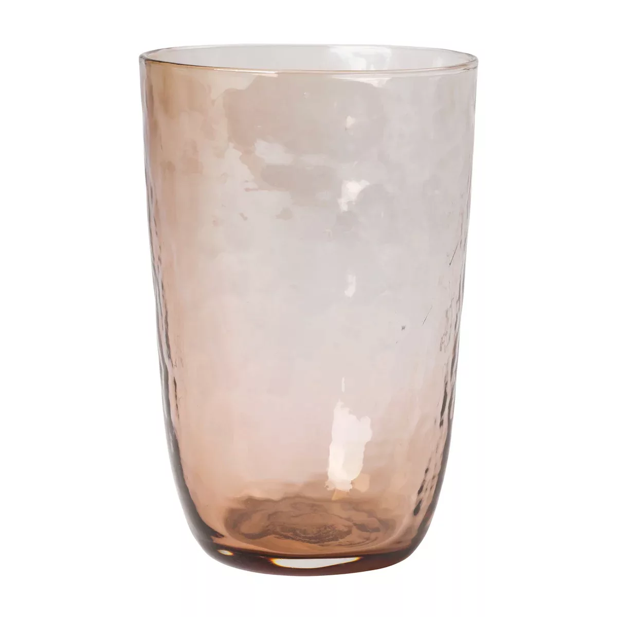 Broste Copenhagen Longdrinkgläser HAMMERED Trinkglas brown 0,5 l (1 Stück) günstig online kaufen