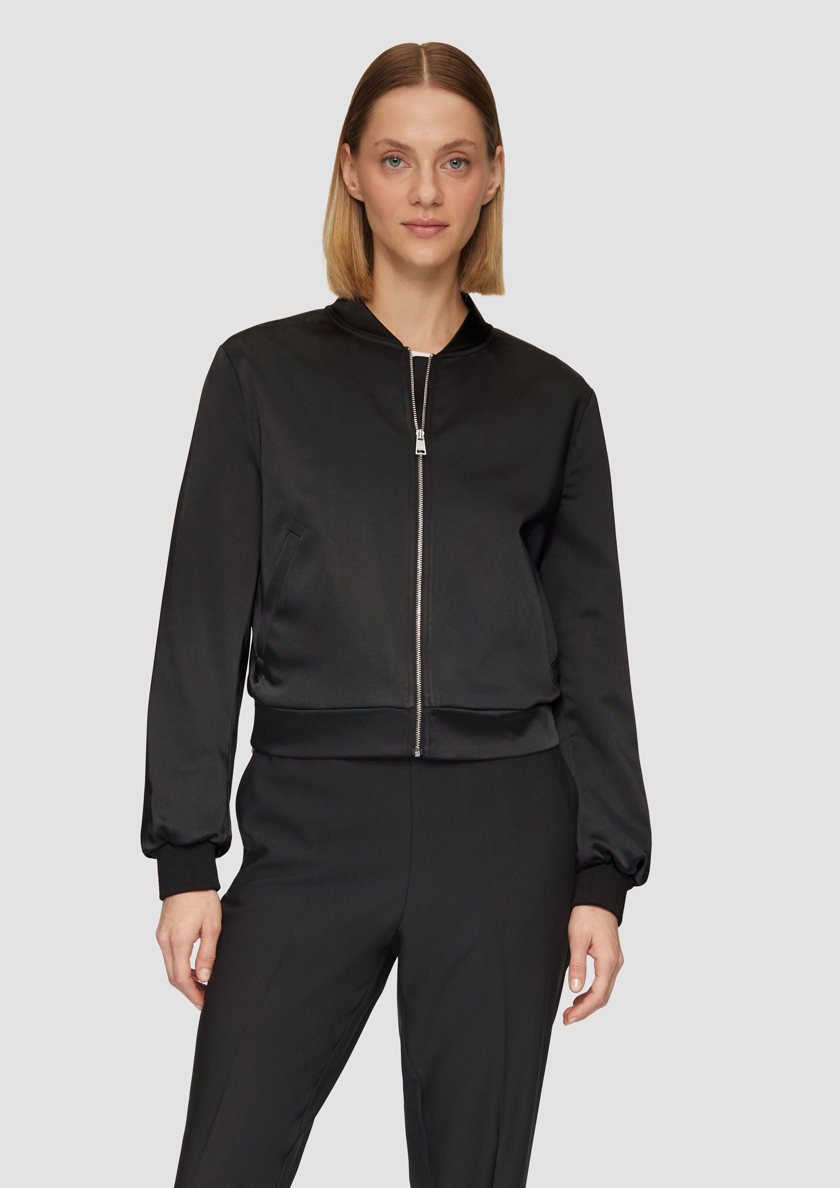 s.Oliver BLACK LABEL Funktionsjacke Satinblouson mit günstig online kaufen