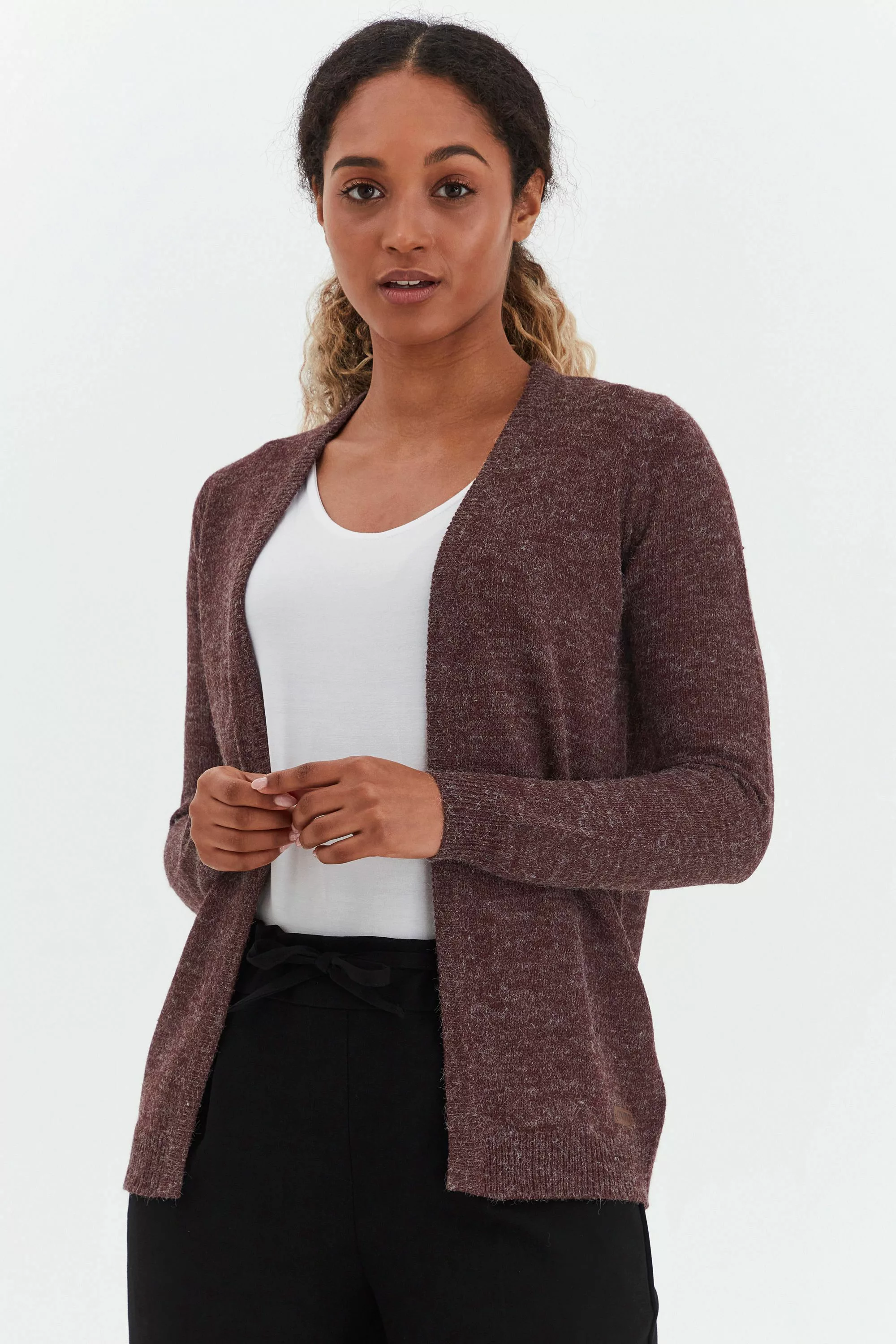 OXMO Strickjacke OXNena Strickjacke offen geschnitten günstig online kaufen