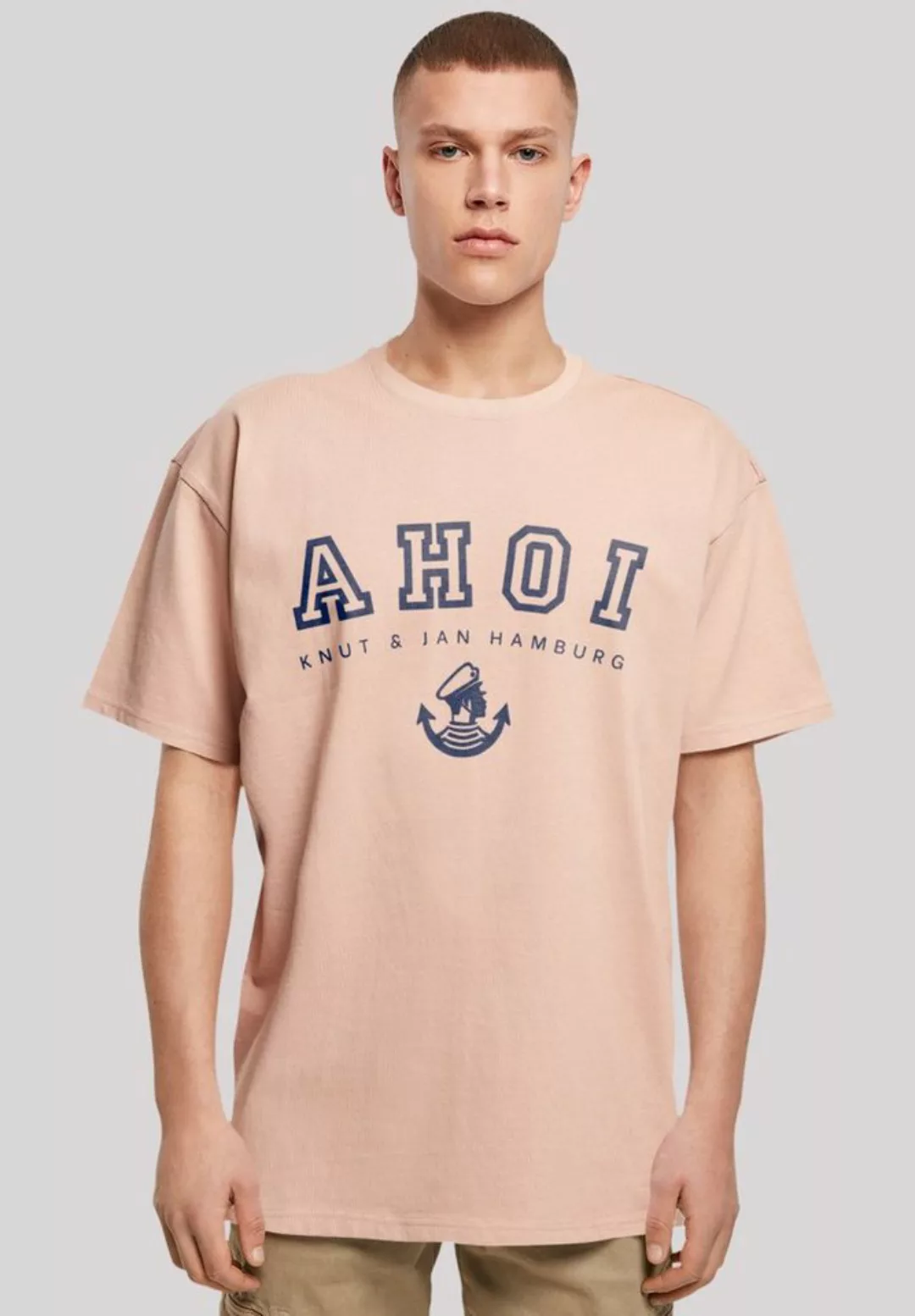 F4NT4STIC T-Shirt "Oversized T-Shirt Ahoi Knut & Jan Hamburg", Print günstig online kaufen