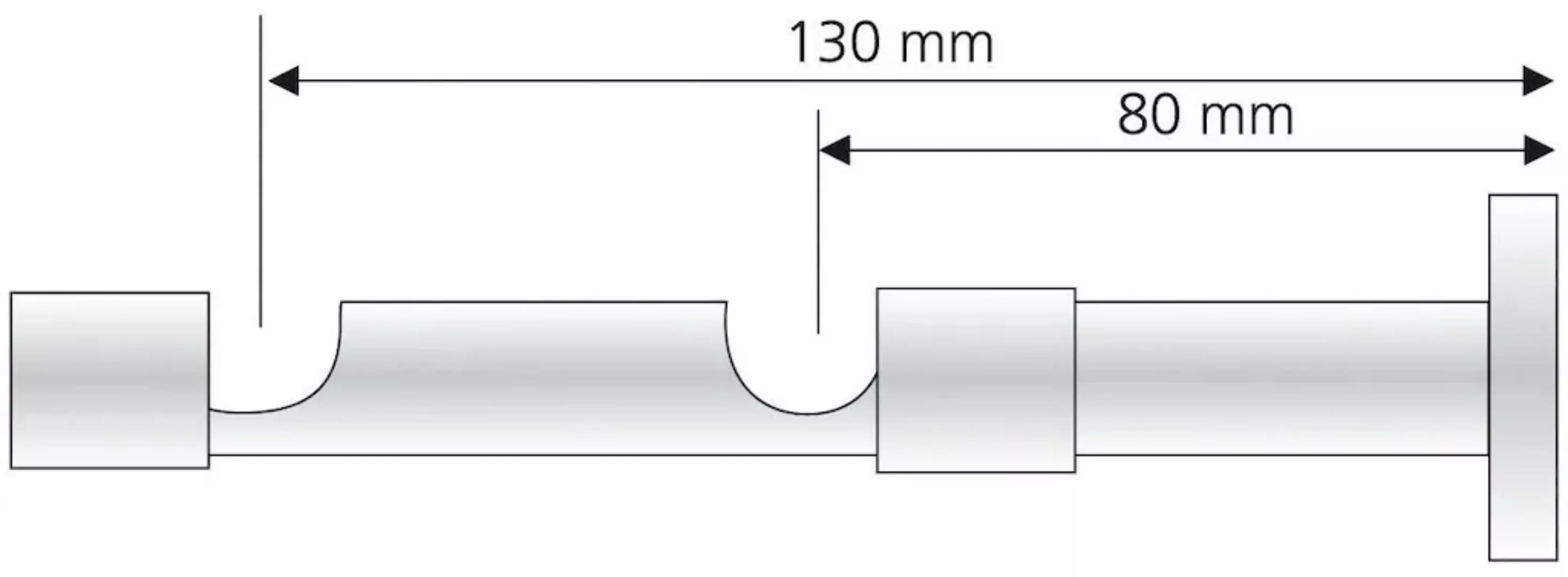 Liedeco Doppelträger, (1 St.), für Gardinenstangen Ø 16 mm günstig online kaufen