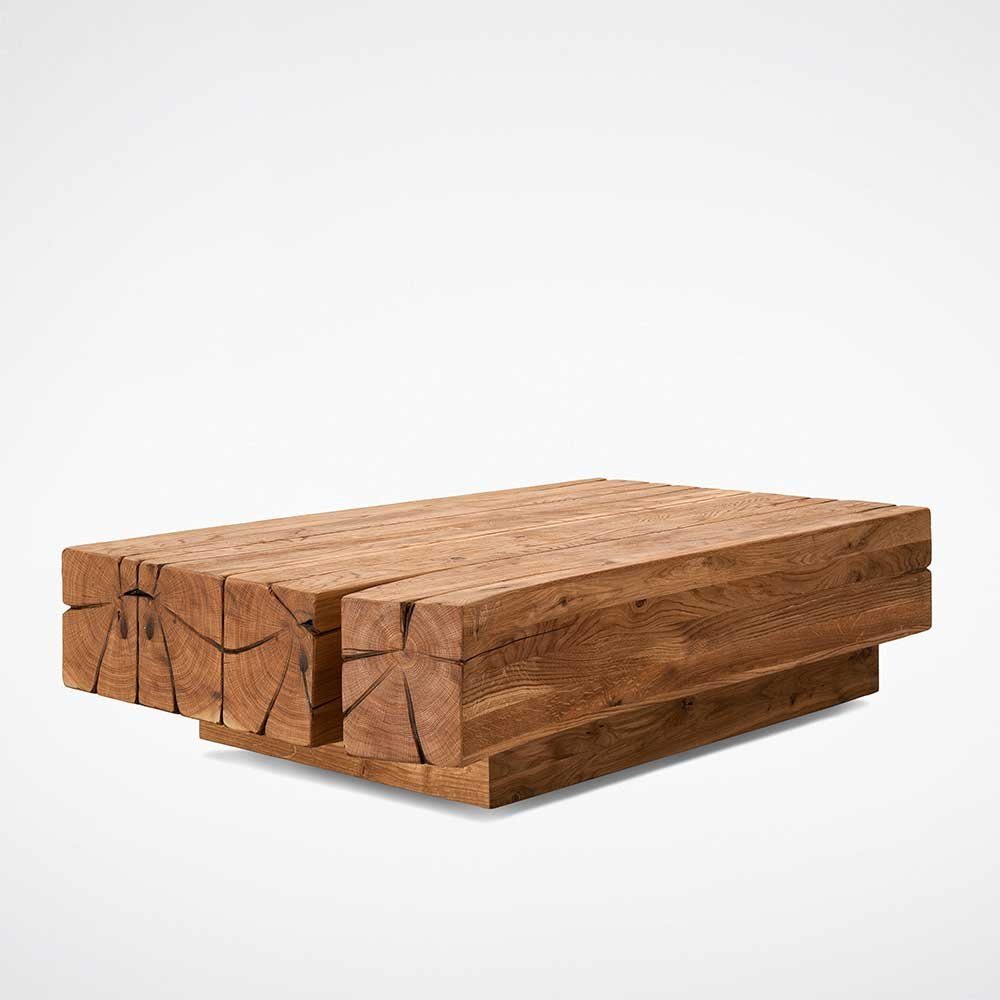 Pharao24 Couchtisch Lazur, aus Massivholz, mit günstig online kaufen